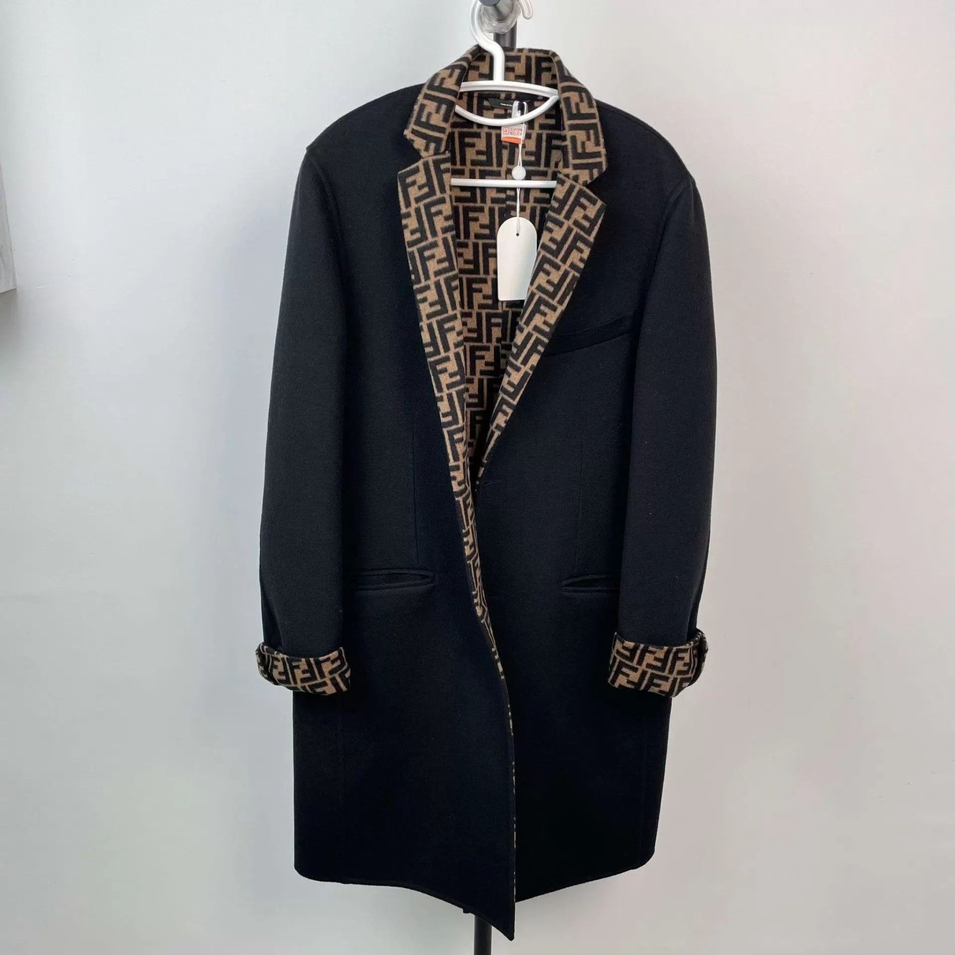 Fendi Fendi wool coat black size 50 Size US M / EU 48-50 / 2 - 1 Thumbnail