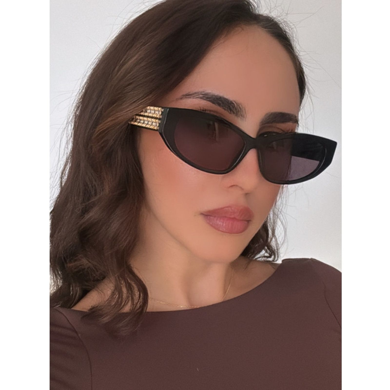 Givenchy NEW Givenchy GV40078U Cat Eye Black Crystal Sunglasses $700 Size ONE SIZE - 6 Thumbnail
