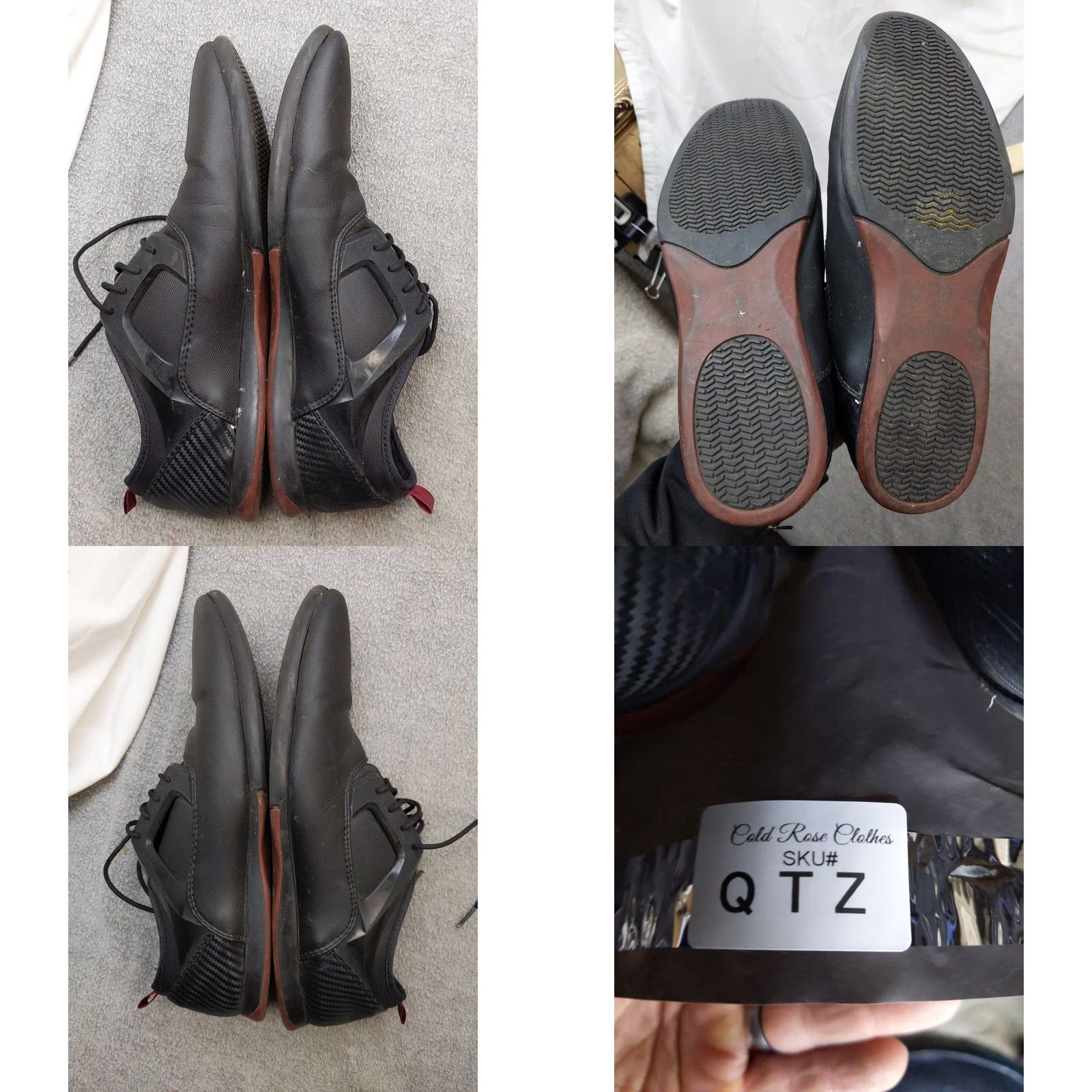Chopard Choppard Mens Shoes Size 9 Black Oxford Low Top Sneakers Synthetic CL17121 Size US M / EU 48-50 / 2 - 8 Thumbnail