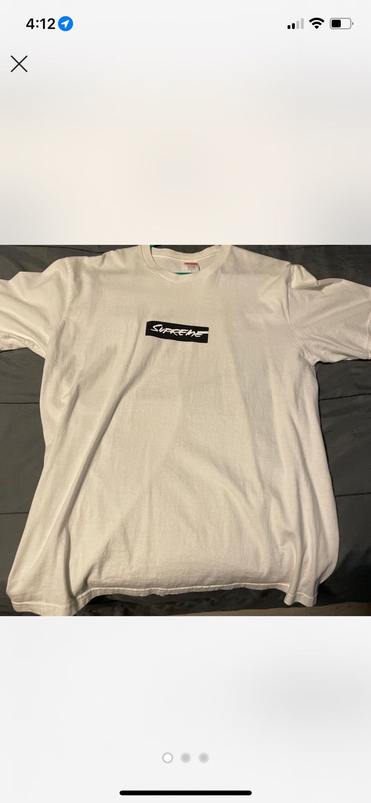 Supreme white and black box tee Size US L / EU 52-54 / 3 - 1 Thumbnail