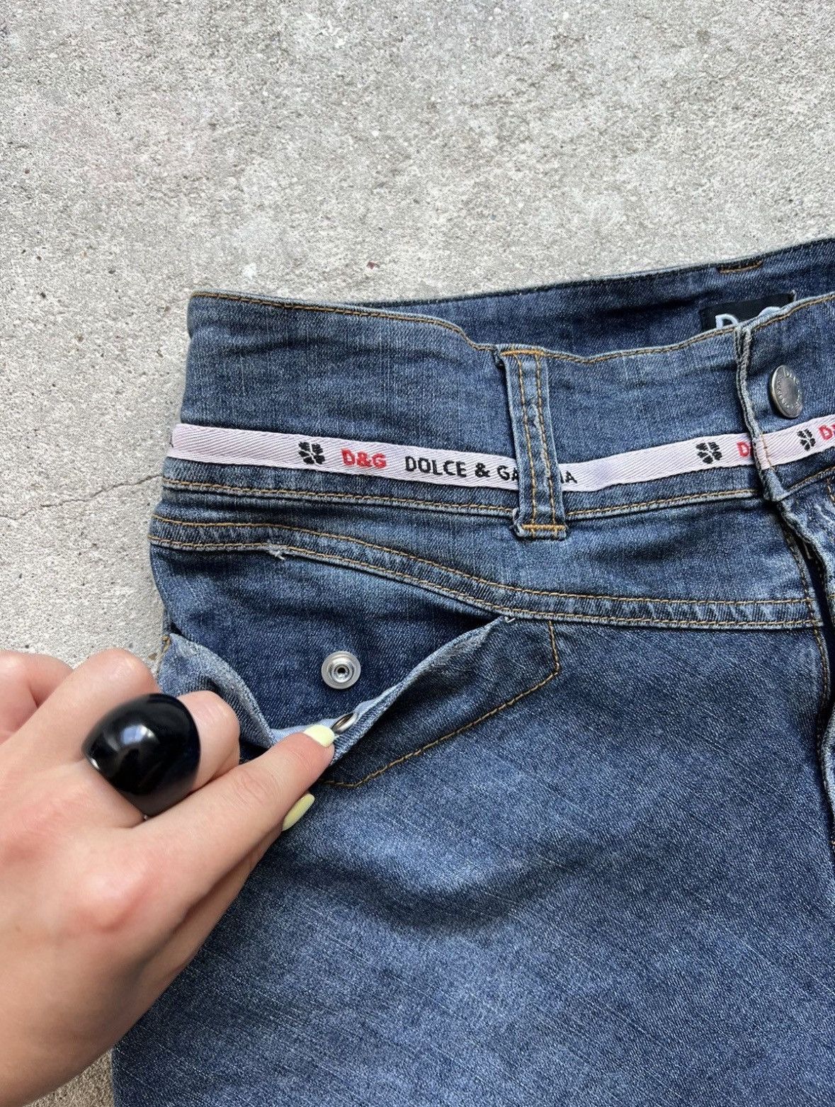 Dolce & Gabbana Vintage Dolce&Gabbana Denim Skirt Size 30" / US 8 / IT 44 - 5 Thumbnail