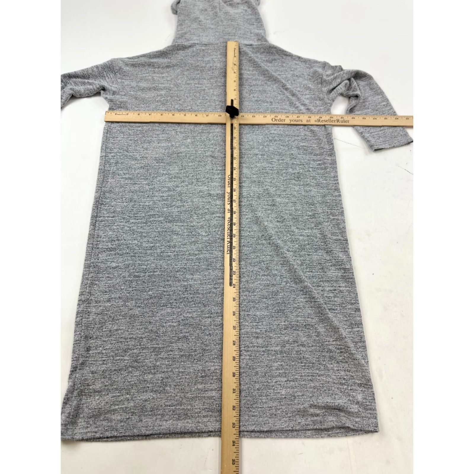 Gap Gap Dress Women Small Gray Heather Midi Stretch Short Sleeve Turtleneck Pullover Size S / US 4 / IT 40 - 6 Thumbnail