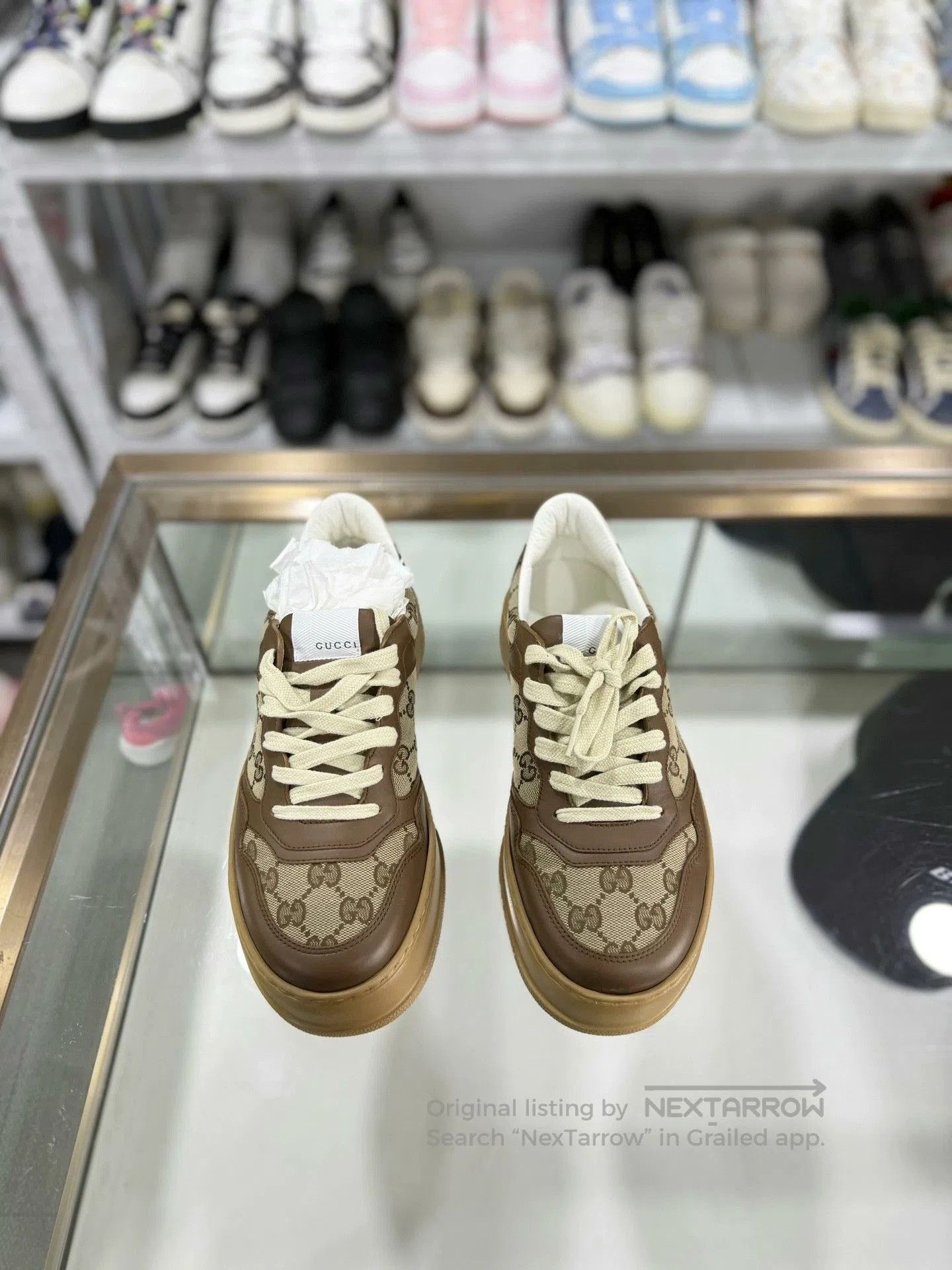 Gucci Gucci Classic GG Monogram Biscuit Shoes. Size US 6.5 / EU 39-40 - 2 Thumbnail
