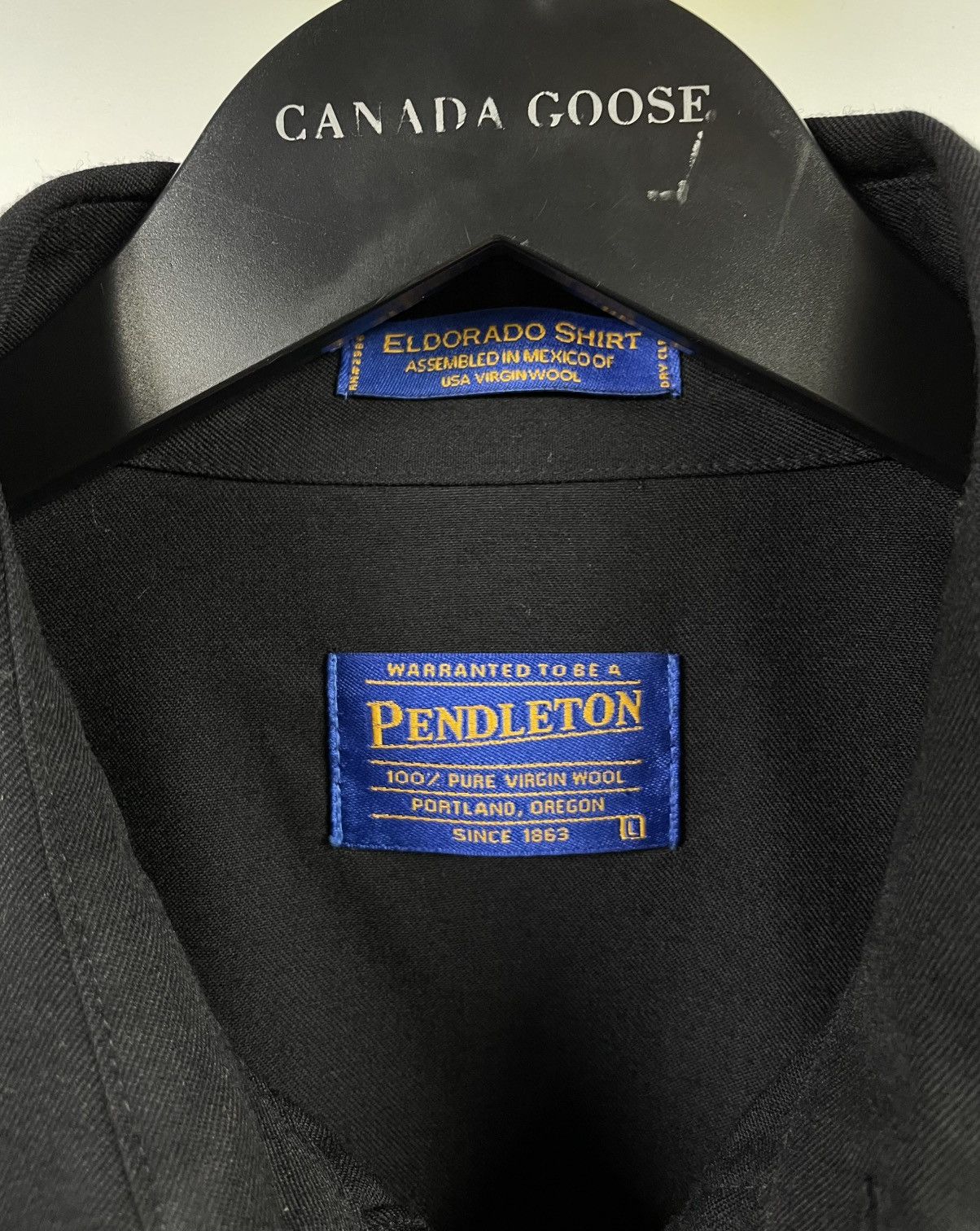 Pendleton Pendleton Inoue Brothers “Jean-Michel Basquiat” Black Shirt Size US L / EU 52-54 / 3 - 3 Thumbnail