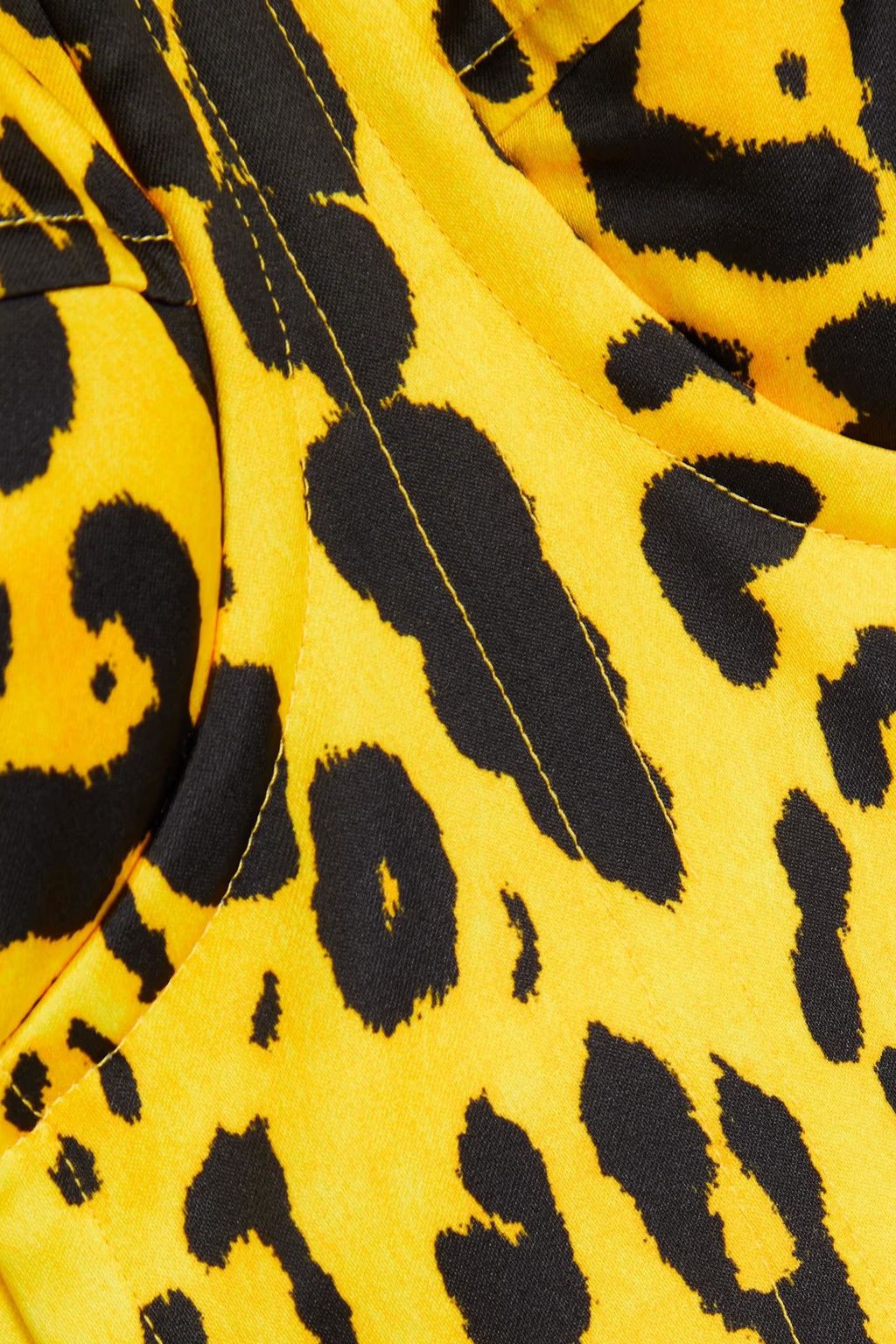 Dolce & Gabbana o1y0825 Leopard-Print Midi Dress in Yellow/Black Size XS / US 0-2 / IT 36-38 - 4 Thumbnail