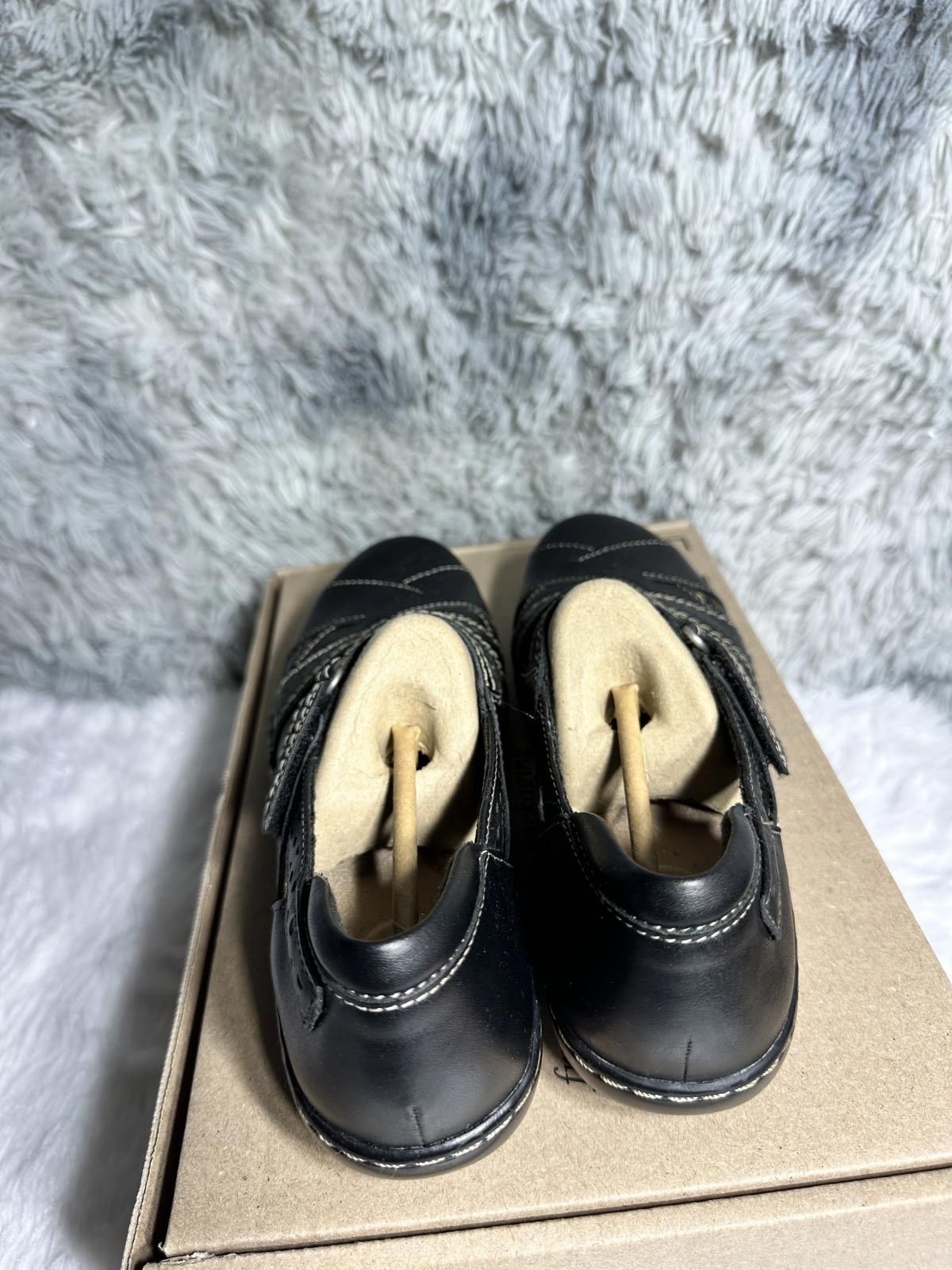 Clarks Clarks Black Leather Mary Jane Flats Shoes Size US 8 / IT 38 - 4 Thumbnail