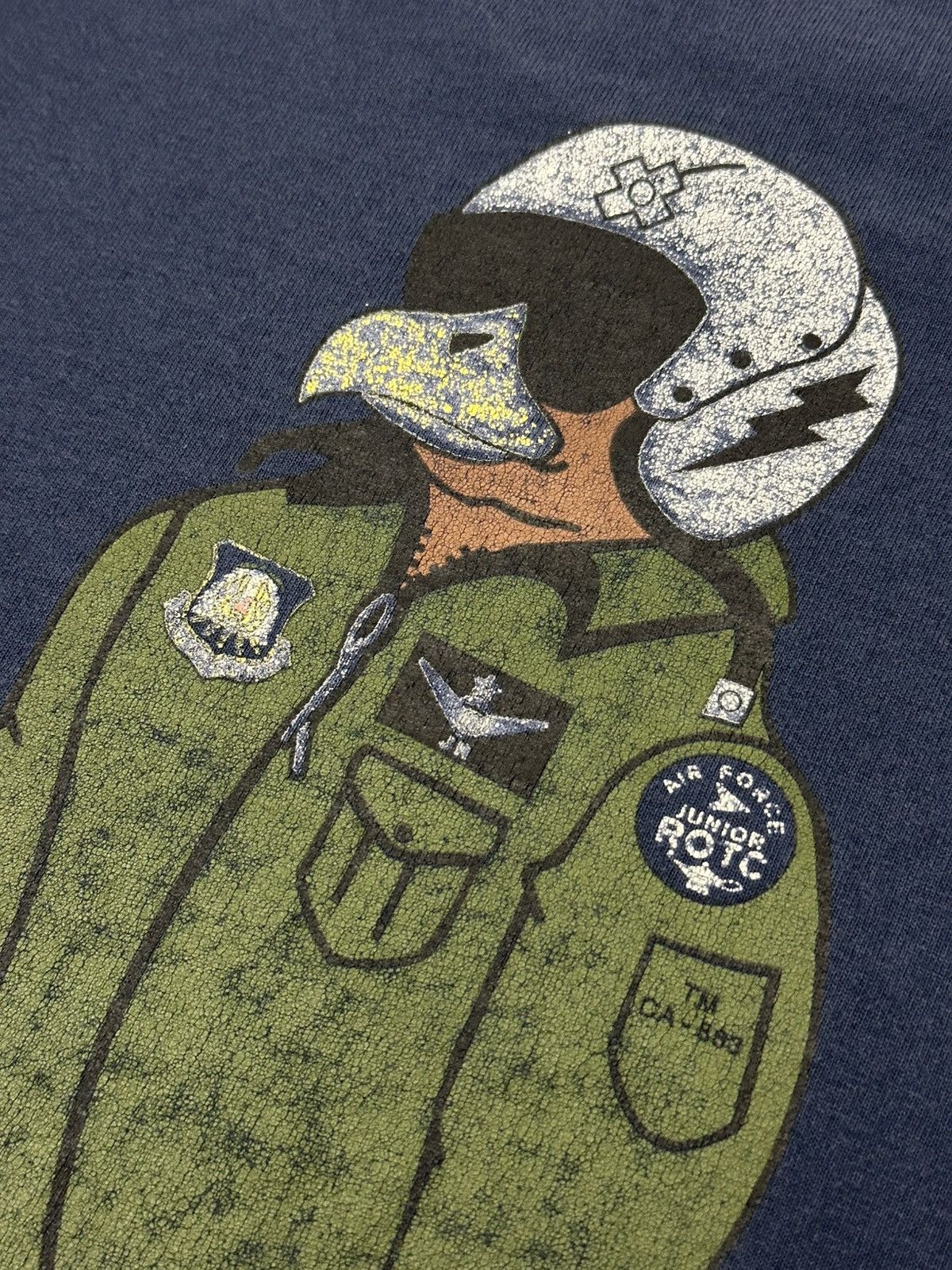 Vintage Vintage 80s Air Force JROTC Eagle T-Shirt Size XXL USA Made Size US XXL / EU 58 / 5 - 6 Thumbnail