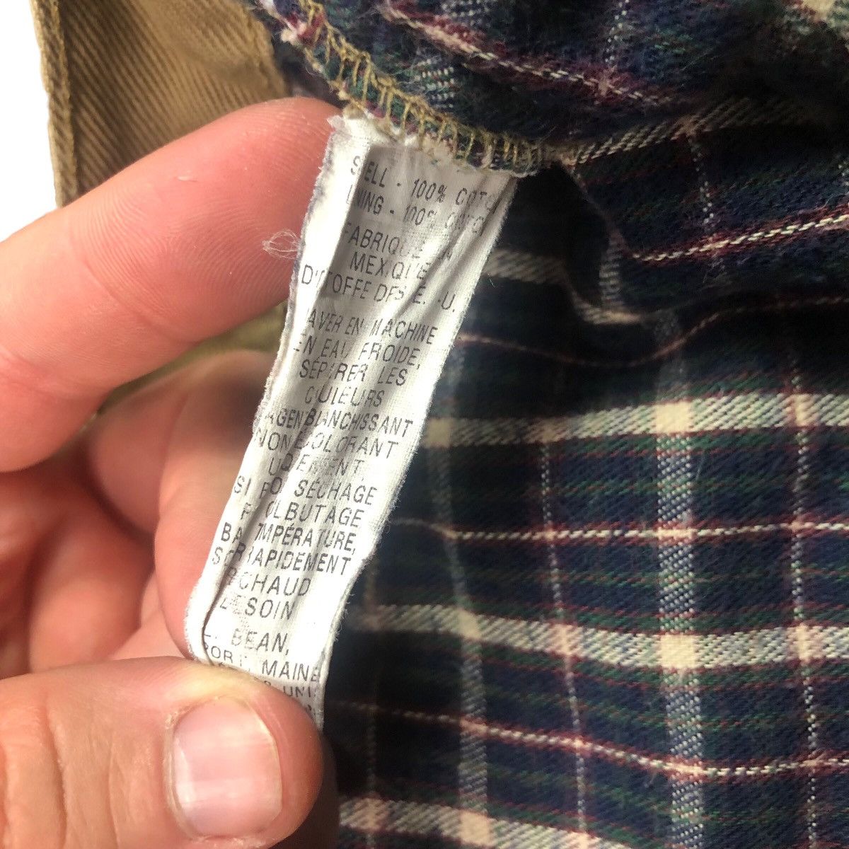 L.L. Bean L.L. Bean 0JLA7 Canvas Tan Blanket Lined Pants Men’s 37 x 29 Size US 37 - 8 Thumbnail