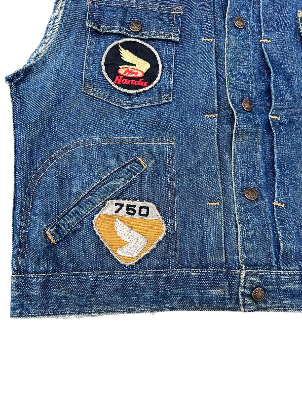 Vintage RARE! 60s Hippie Selvedge Denim Vest Size US L / EU 52-54 / 3 - 7 Thumbnail
