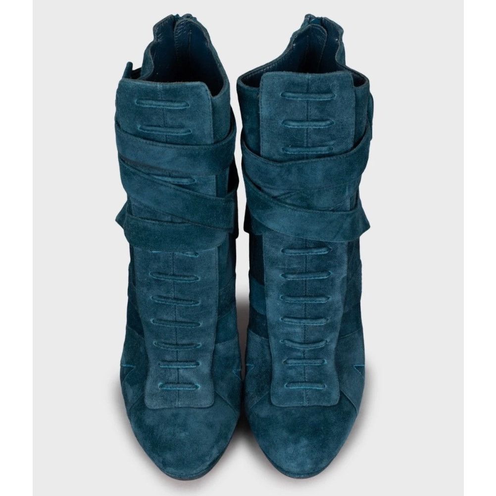 Christian Louboutin Christian Louboutin Light Blue Suede Ankle Boots Size 37 Size US 7 / IT 37 - 2 Thumbnail