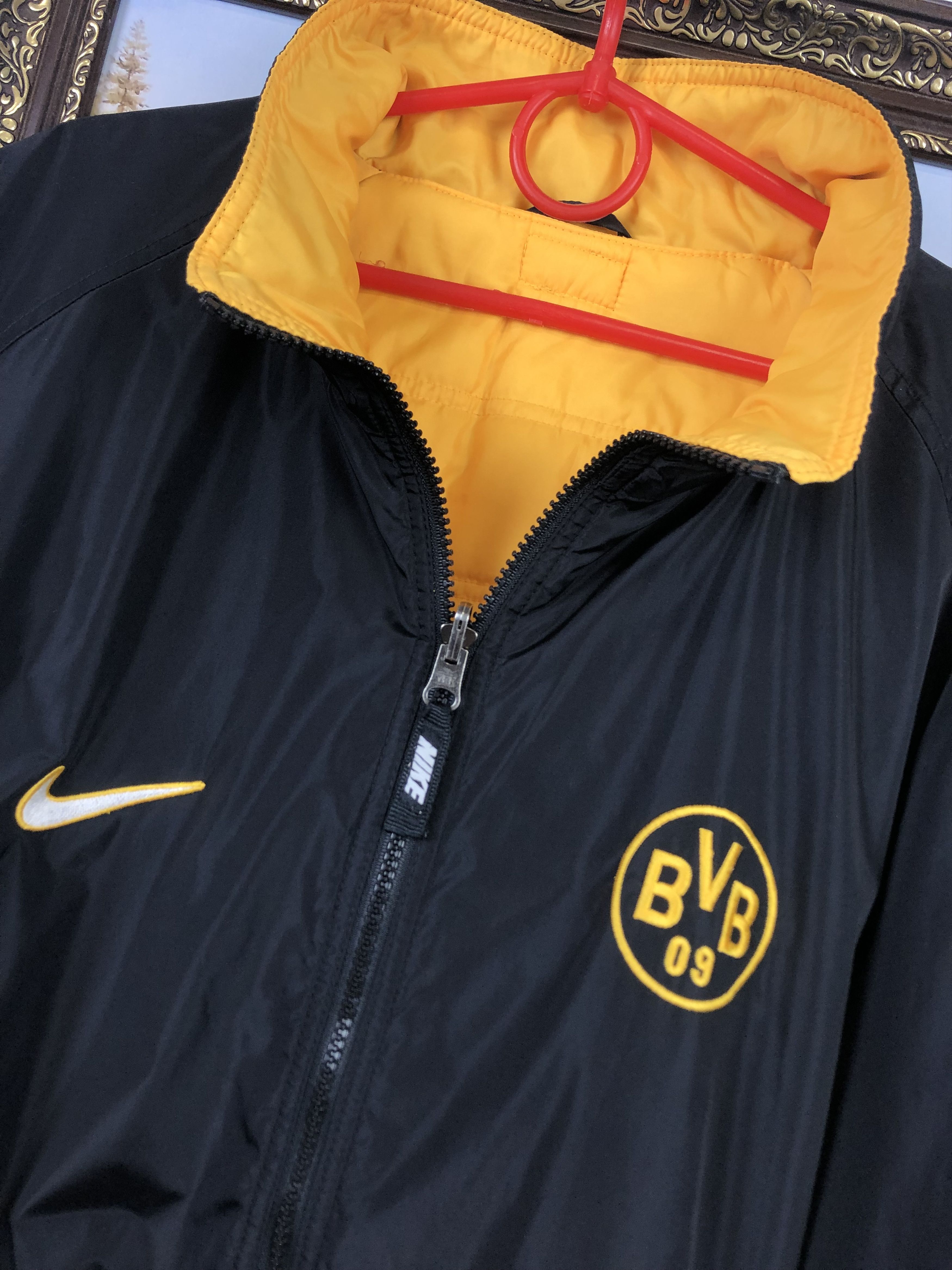 Nike Vintage Borussia Dortmund Football Warm Jacket Double Sided Size US XXL / EU 58 / 5 - 7 Thumbnail