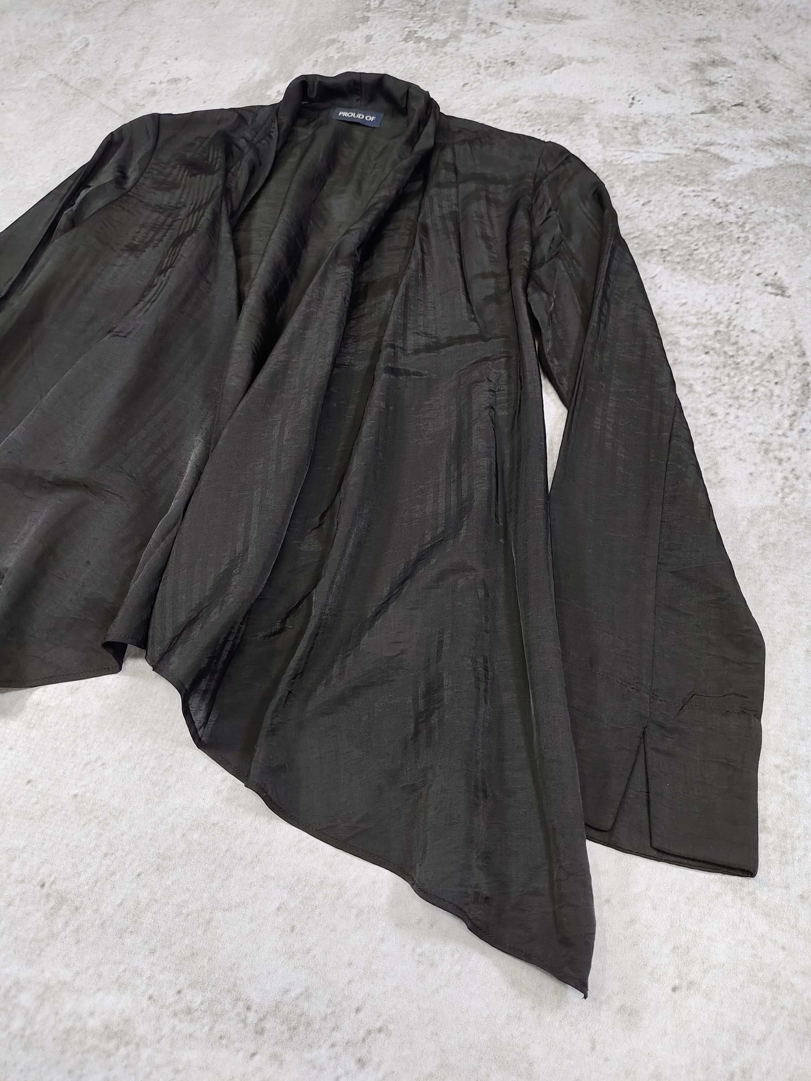Japanese Brand 2000s Proud Of🇯🇵Gothic Minimal Darkwear Layering Rayon Top Size M / US 6-8 / IT 42-44 - 6 Thumbnail