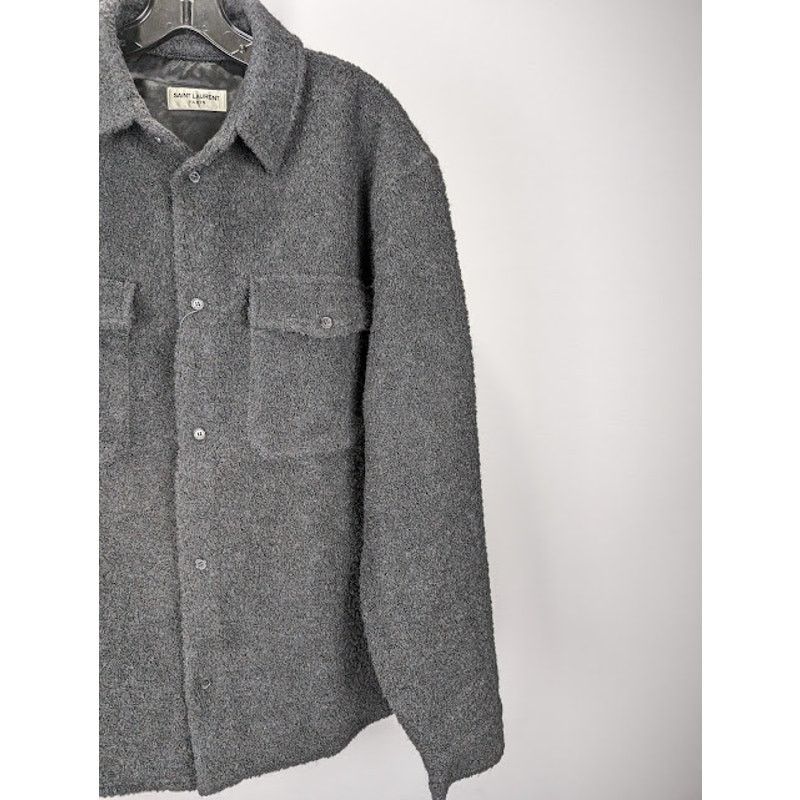 Saint Laurent Paris o1rshd1 Q:2 / Wool Shirt OverShirt in Black Size US M / EU 48-50 / 2 - 4 Thumbnail