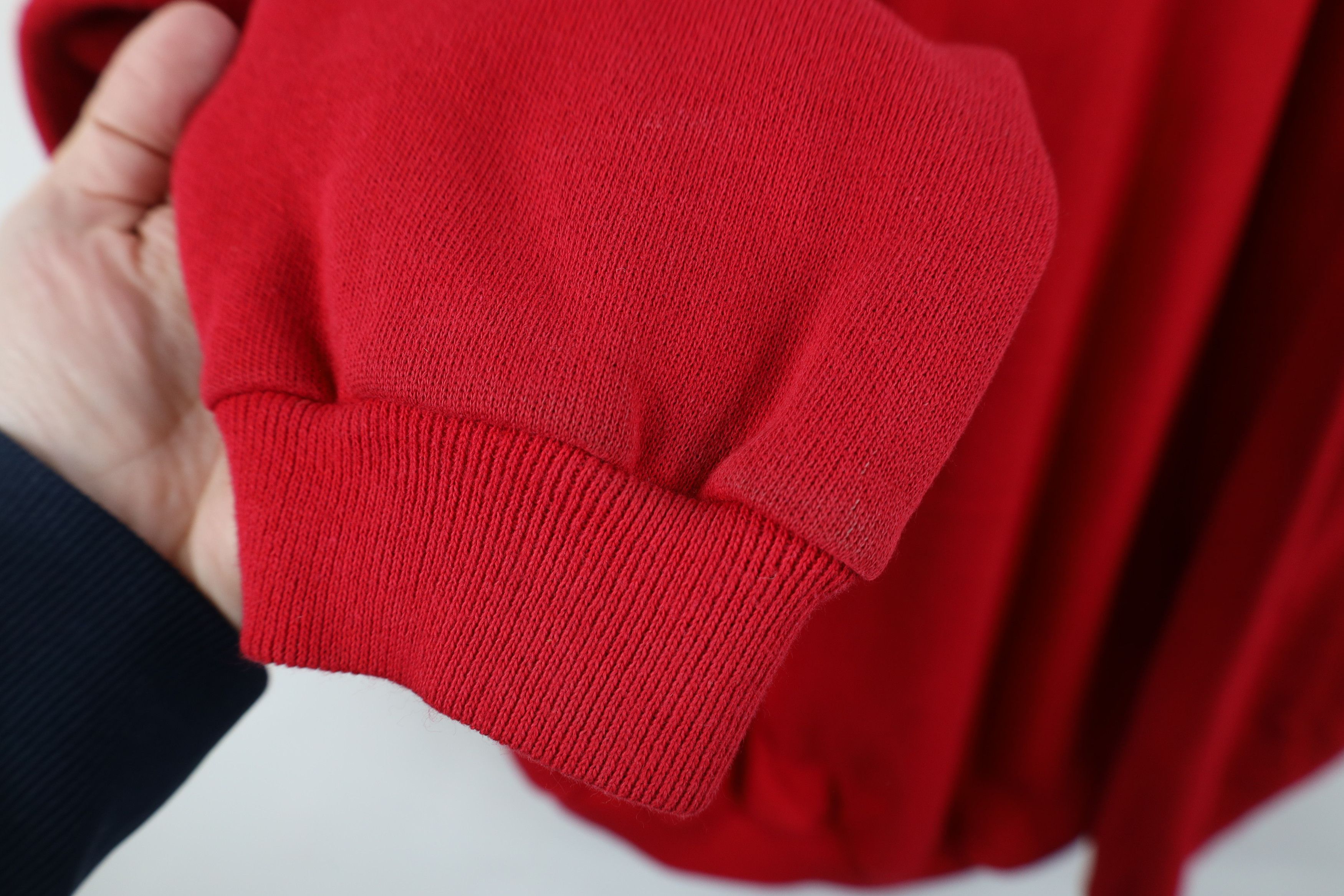 Hanes Vintage 80s 90s Hanes Pullover Henley Sweatshirt Red USA Size US XL / EU 56 / 4 - 7 Thumbnail