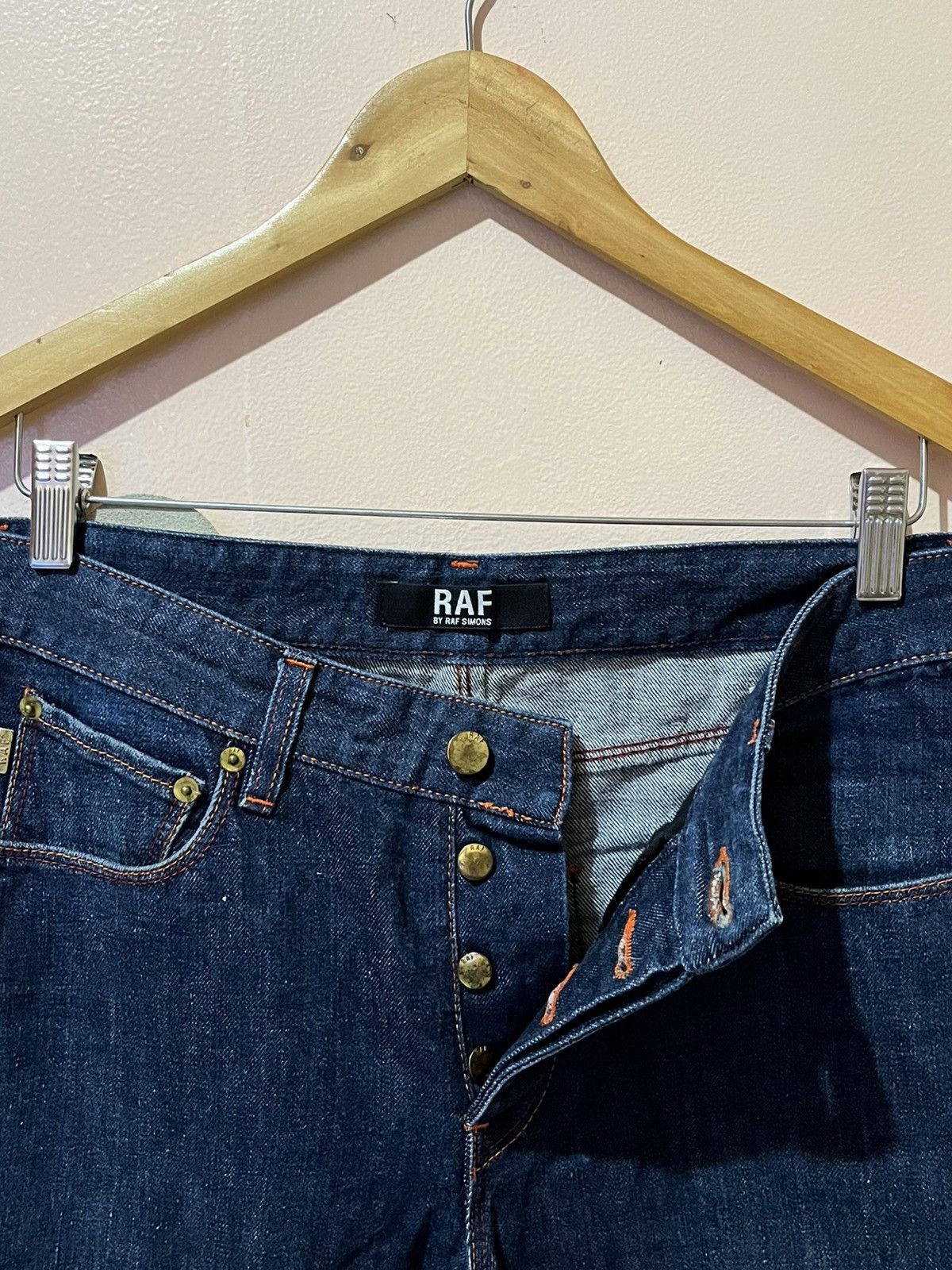 Raf by Raf Simons Raf By Raf Simons - Yellow Patent Back Pockets - Jeans Size US 30 / EU 46 - 8 Thumbnail