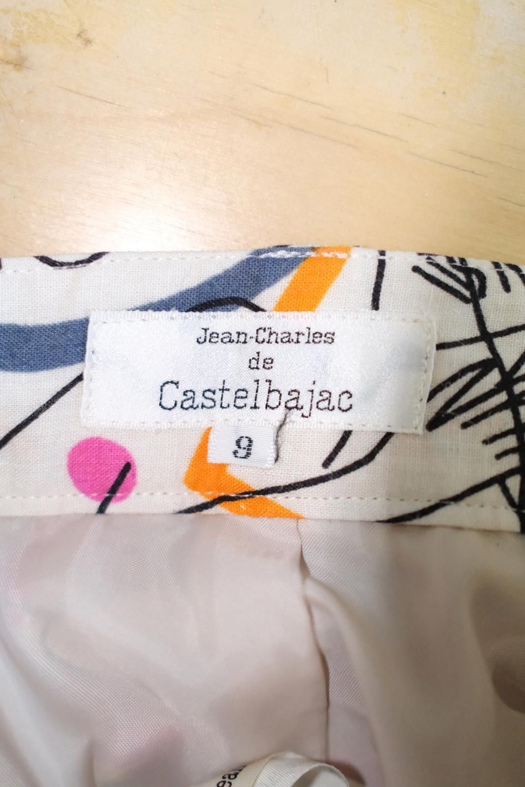 Jean Charles De Castelbajac 70's Jean Charles de Castelbajac Abstract Graphic Skirt Size 28" / US 6 / IT 42 - 5 Thumbnail