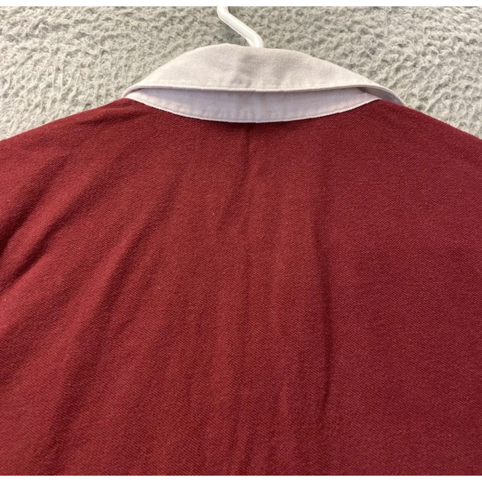 Lands' End VINTAGE? No. Lands' End Polo Shirt Women Regular Size S (Maroon) - Polo, Short Sleeve, Button-Front, Logo, Casual Top Size S / US 4 / IT 40 - 8 Thumbnail