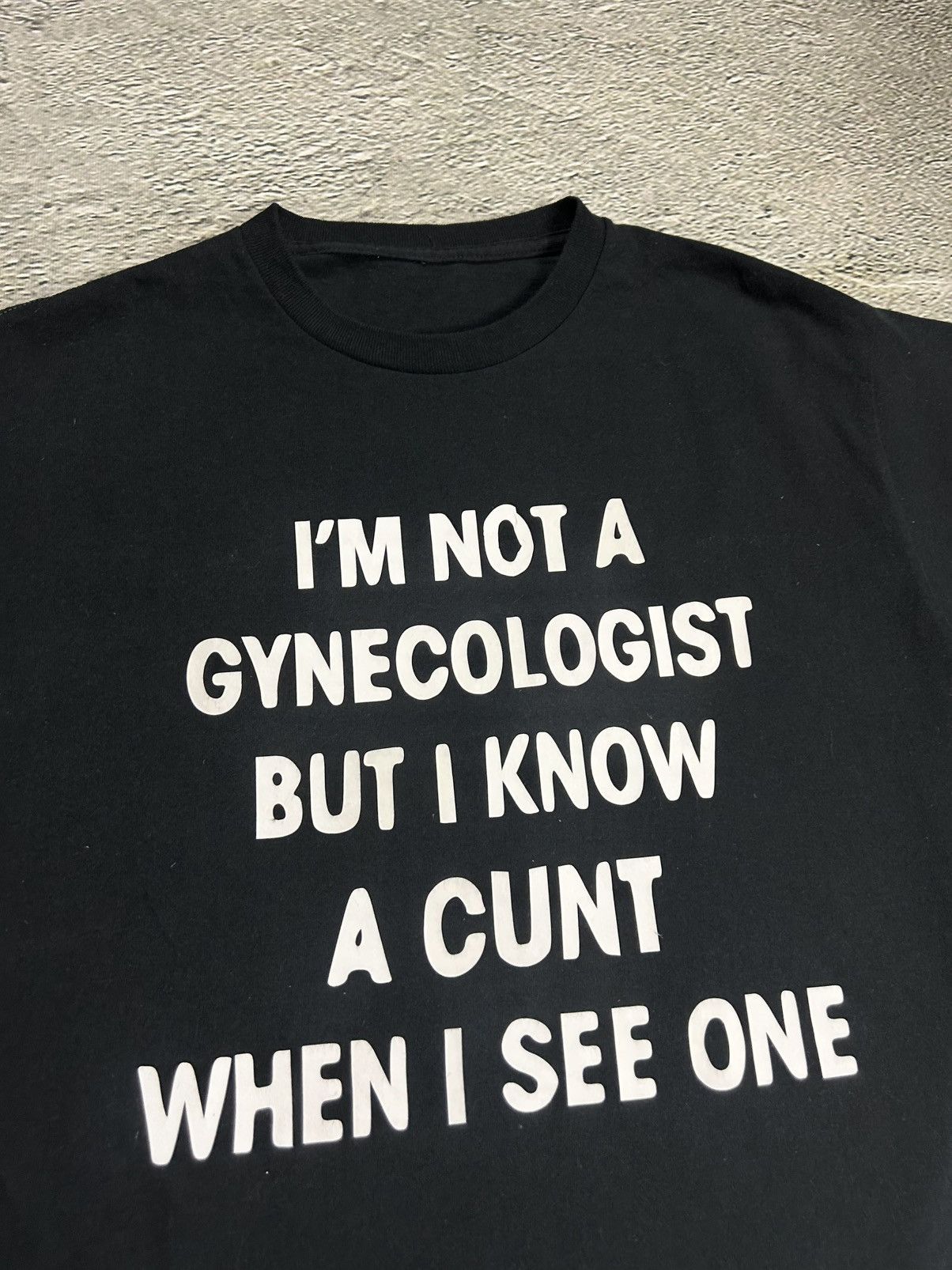 Other Vintage funny T-shirt black I’m not a gynecologist but Size US S / EU 44-46 / 1 - 2 Thumbnail