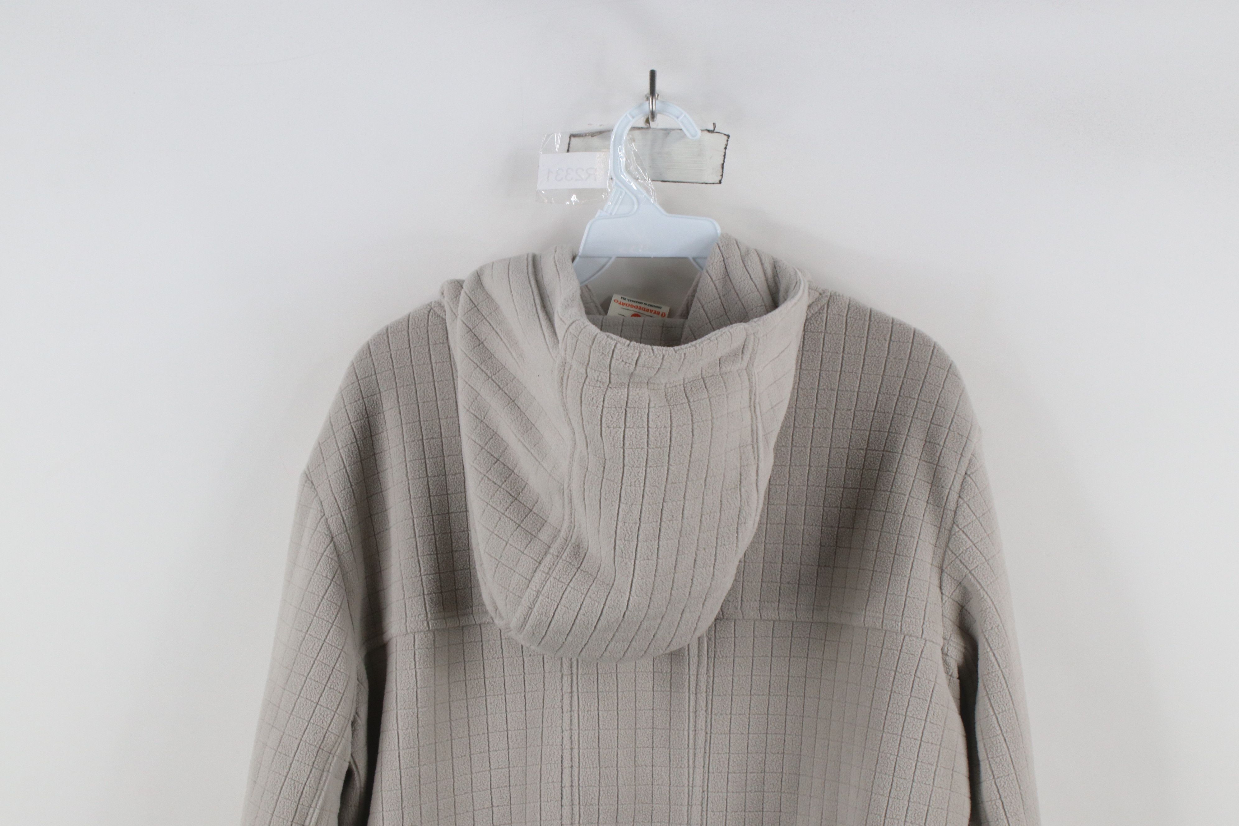 Vintage Beardedgoat Spell Out Sierra Fleece Hoodie Sweatshirt Gray Size M / US 6-8 / IT 42-44 - 10 Thumbnail