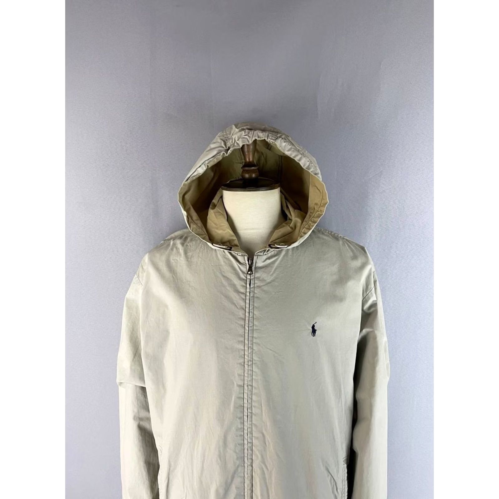 Polo Ralph Lauren Polo Ralph Lauren Mens Jacket Long Sleeve Zip Bomber Cream Cotton Full Zip Regular Fit L Mens Pork? Size US L / EU 52-54 / 3 - 3 Thumbnail