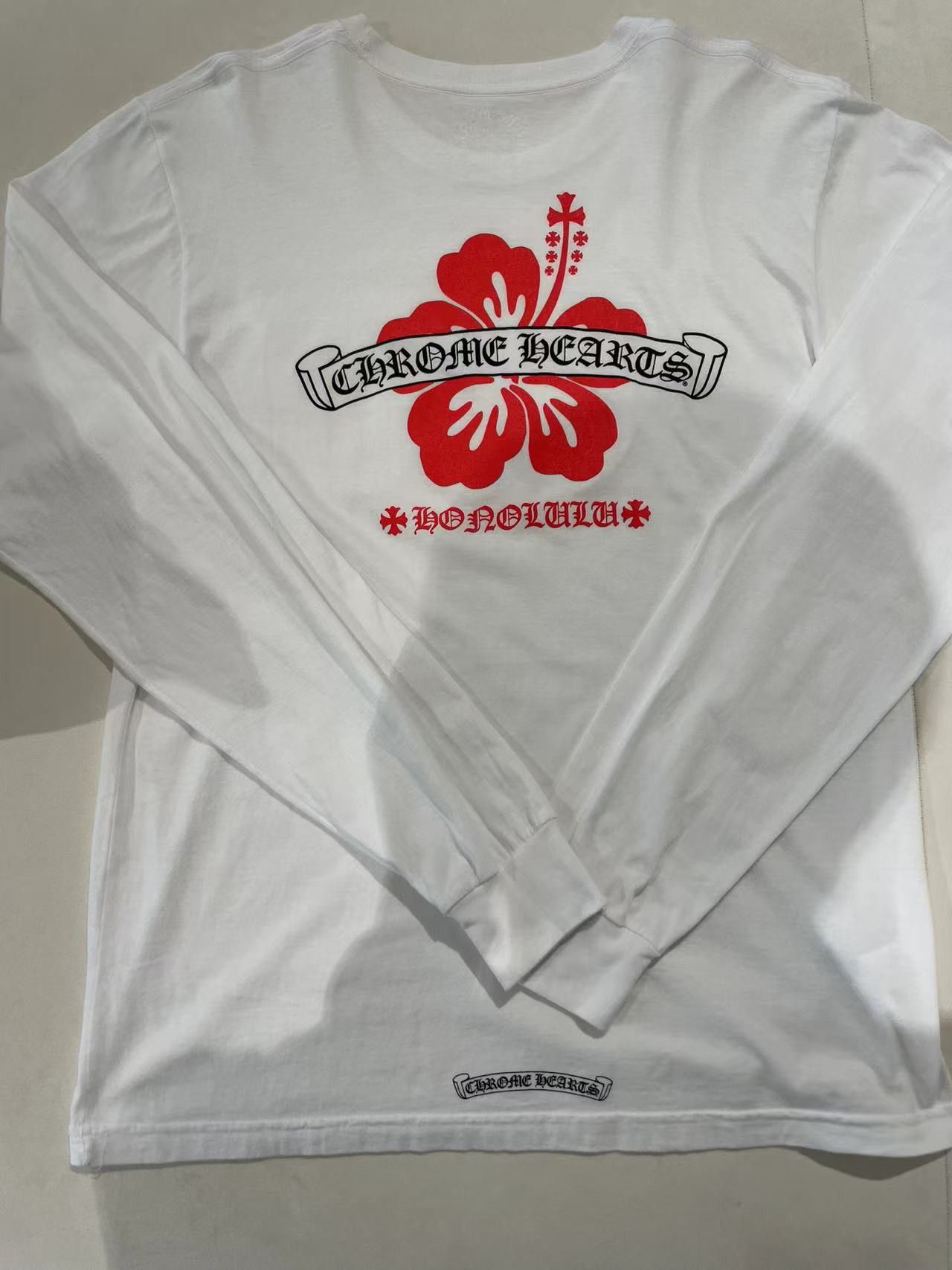 Chrome Hearts Chrome Hearts Honolulu Hibiscus Flower Long Sleeve Shirt Size L / US 10 / IT 46 - 3 Thumbnail