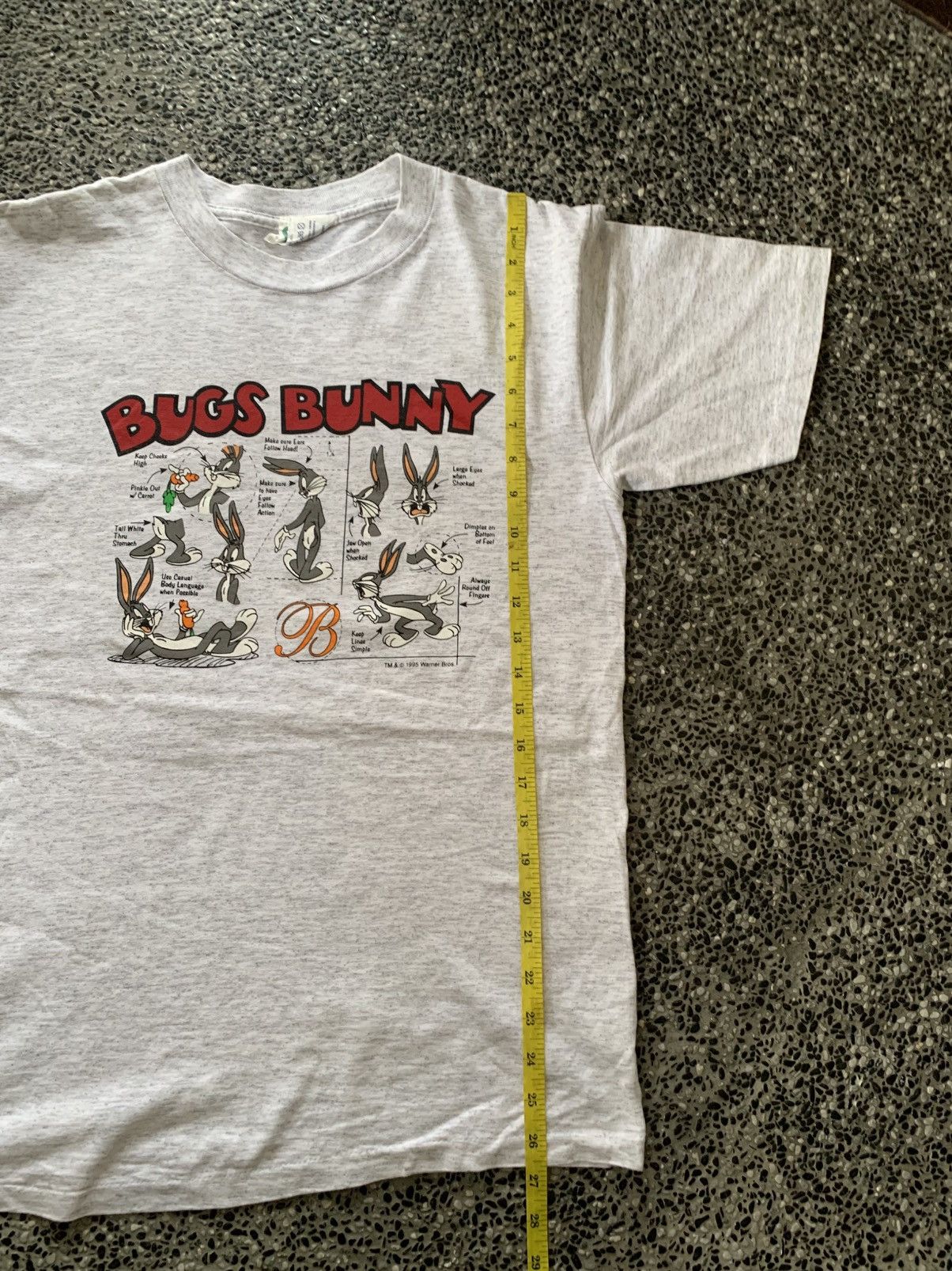 Warner Bros Vintage 90s Looney Tunes Bugs Bunny Cartoon T shirt Size US M / EU 48-50 / 2 - 10 Thumbnail