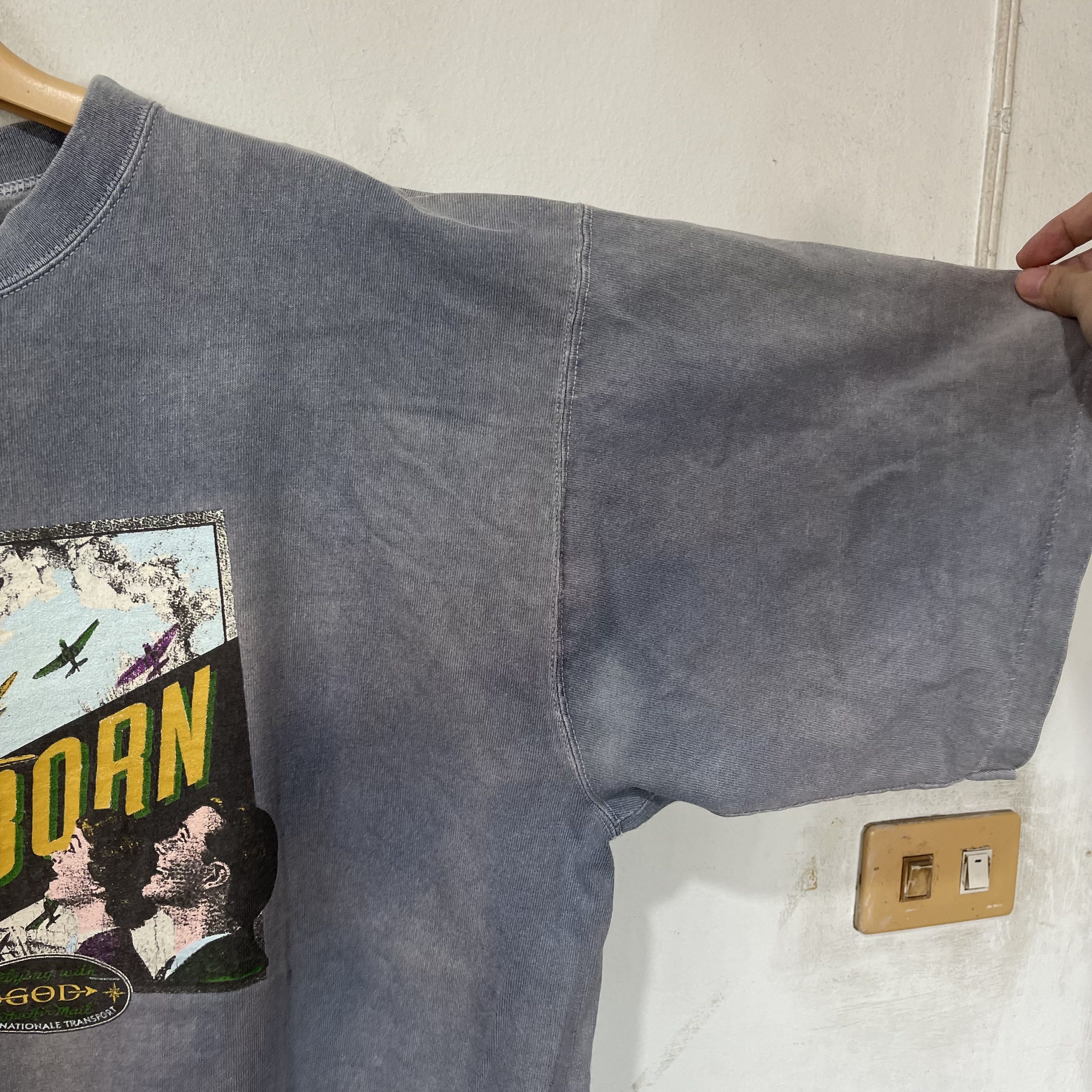Vintage Vintage 90s Airborn Airplane T-Shirt Size US XL / EU 56 / 4 - 7 Thumbnail