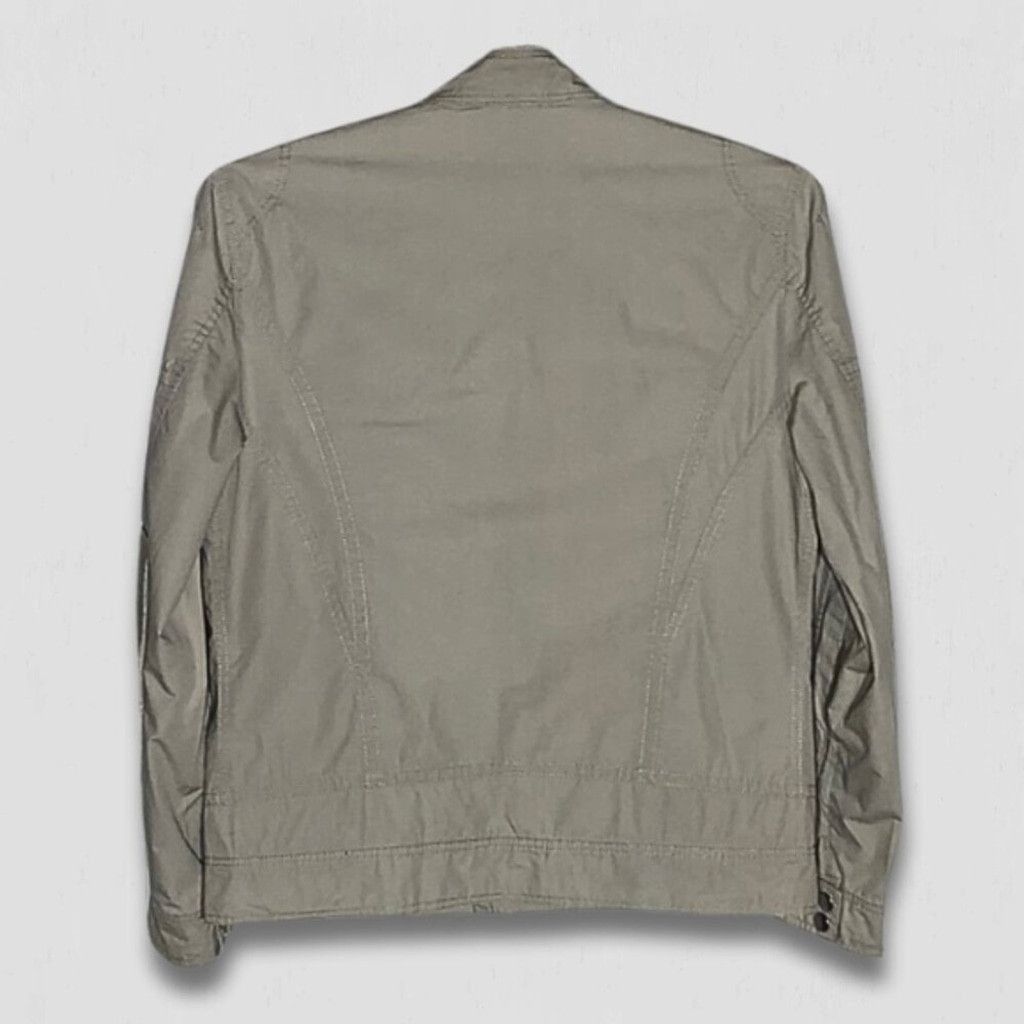 Kenneth Cole Keneth Cole Bomber Jacket Zip Pockets Collar Beige sz M Size US M / EU 48-50 / 2 - 2 Thumbnail