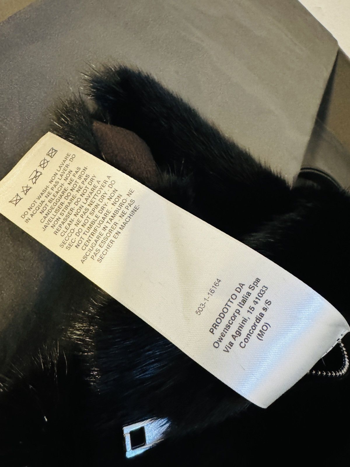 Rick Owens MINK | FAT BUNNY | BLACK Size ONE SIZE - 14 Thumbnail
