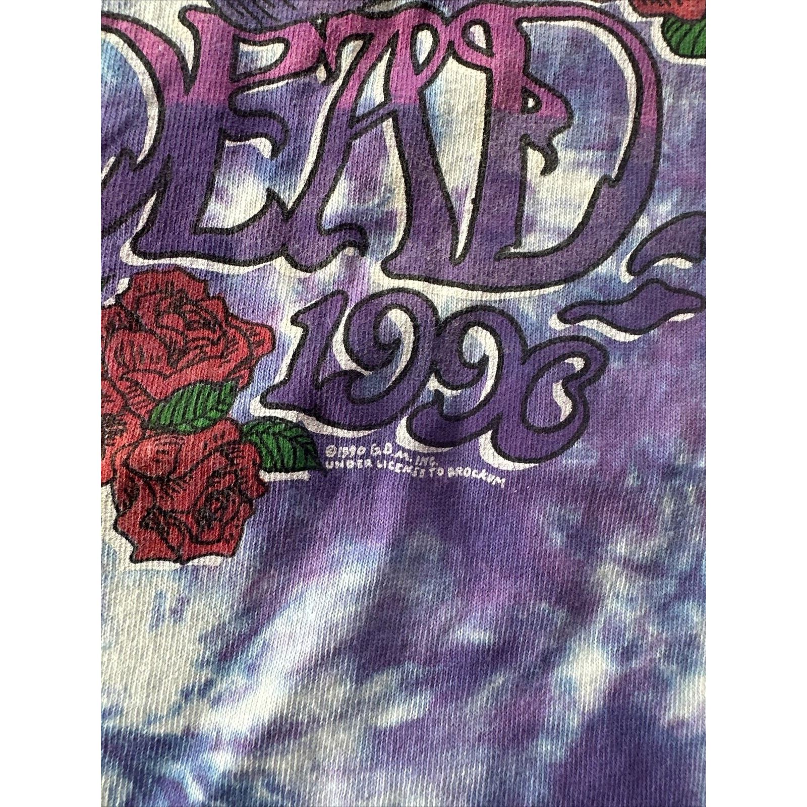 Grateful Dead 1990 - Grateful Dead Vintage Tie Dye Tee Liquid blue - XL Size US XL / EU 56 / 4 - 7 Thumbnail