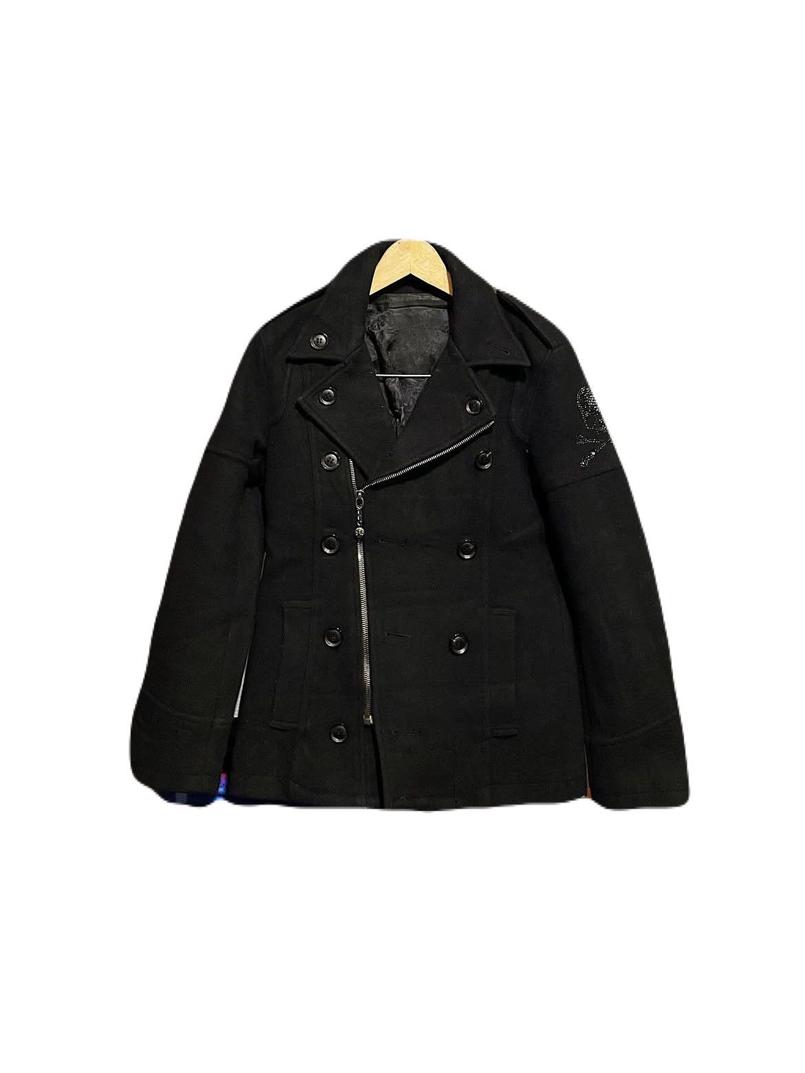 Mastermind Japan × Roen 2000s Roen Japanese Skull Glitter Asymmetric Napoleon Wool Size US M / EU 48-50 / 2 - 1 Thumbnail