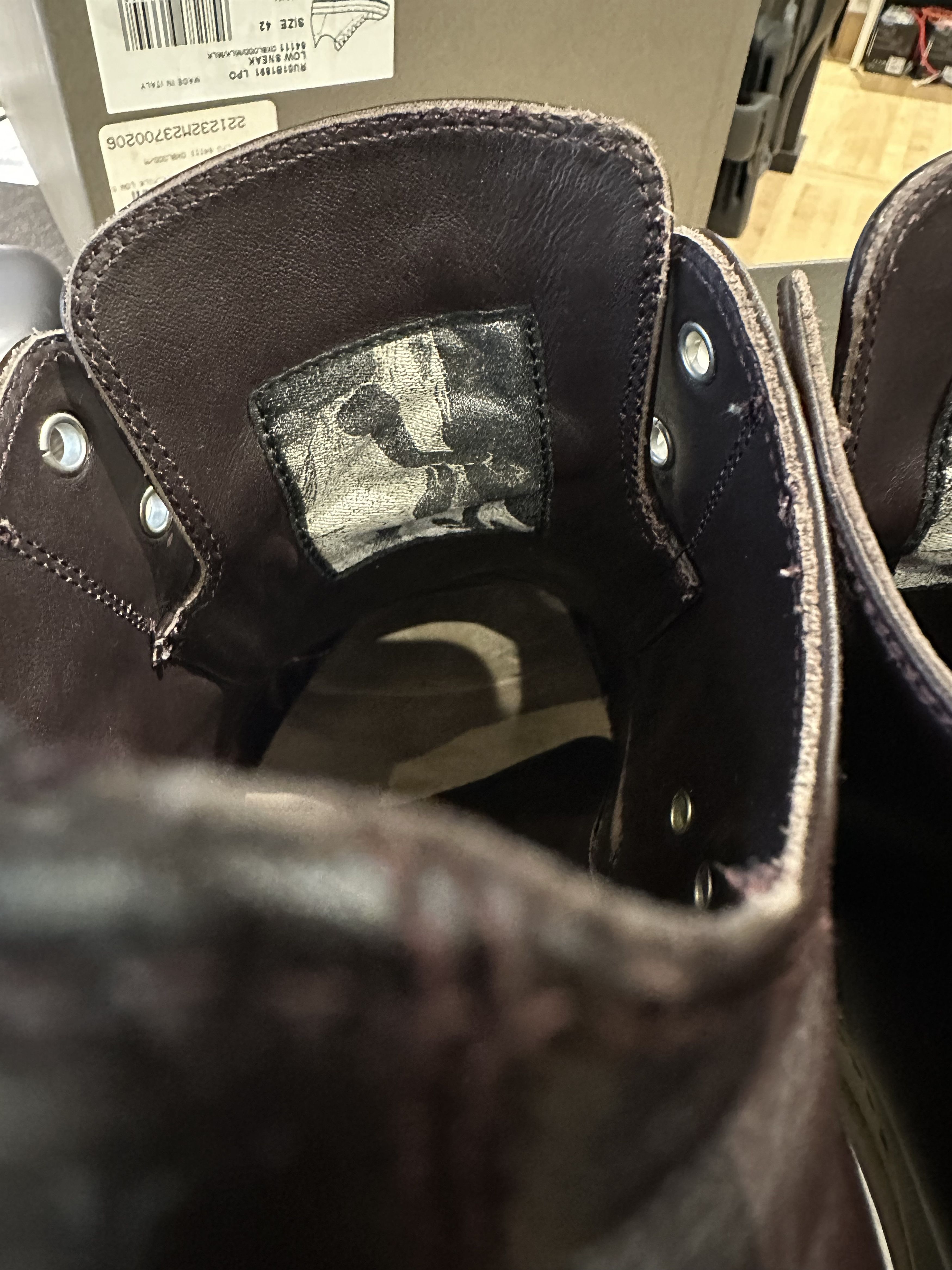 Rick Owens Rick Owens Mainline Ramones Low — Leather — Oxblood/Milk Size US 9 / EU 42 - 8 Thumbnail