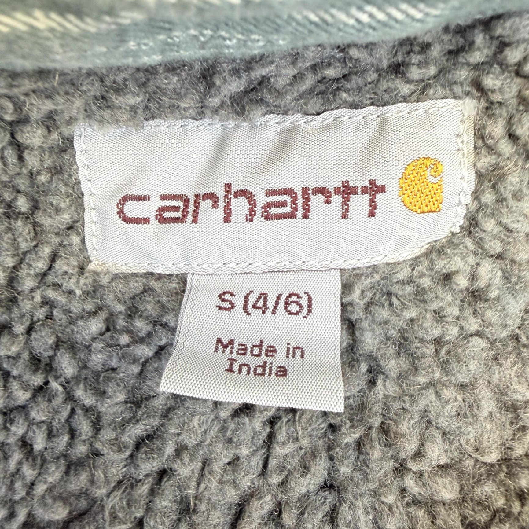 Carhartt VINTAGE Carhartt Jacket Womens Small Green Plaid Sherpa Lined Flannel Shacket Snap Front Size S / US 4 / IT 40 - 5 Thumbnail