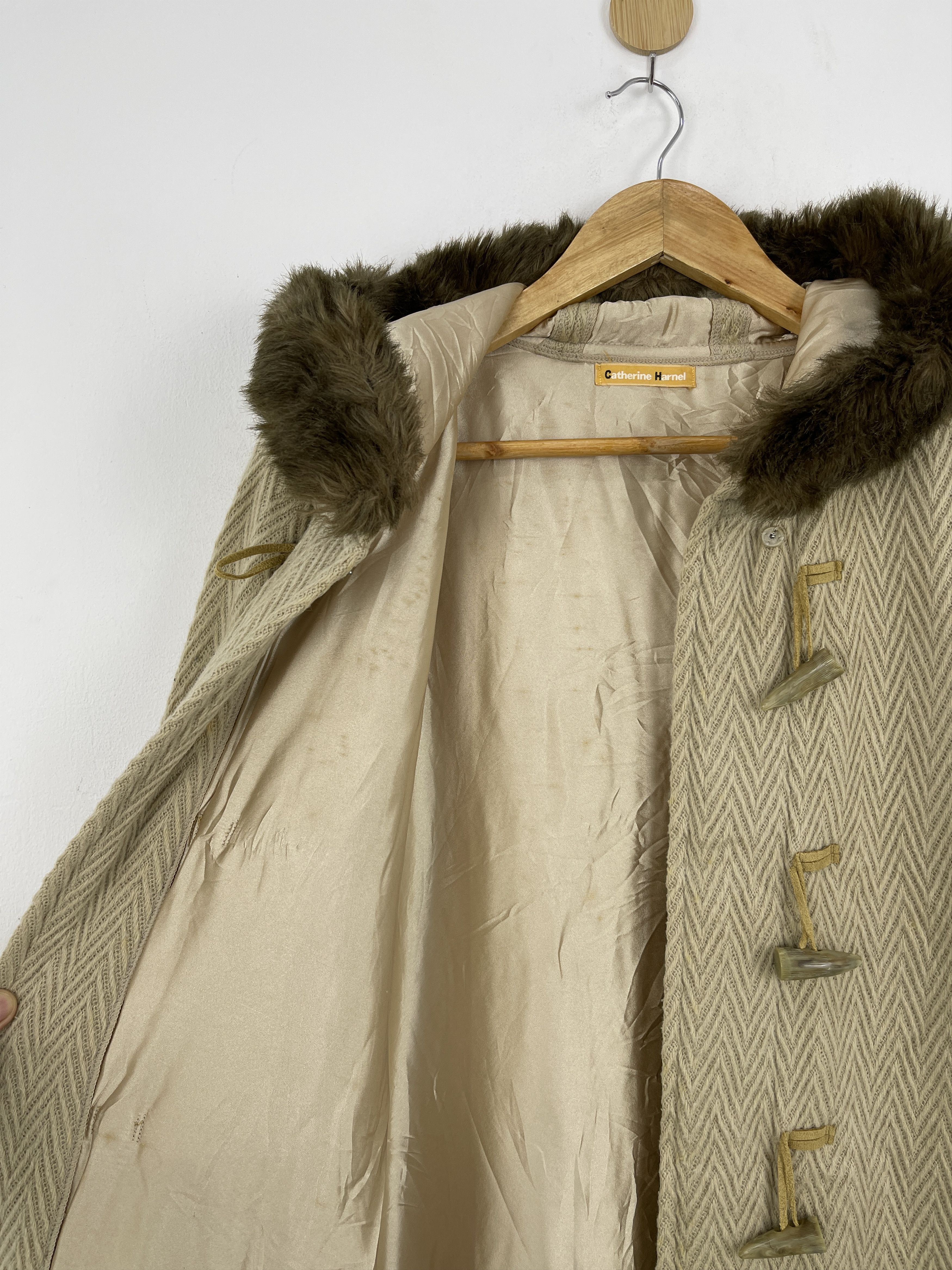 If Six Was Nine Vtg Catherine Harnel Dufle Coat Sherpa Hooded Jacket JA0085 Size US M / EU 48-50 / 2 - 8 Thumbnail