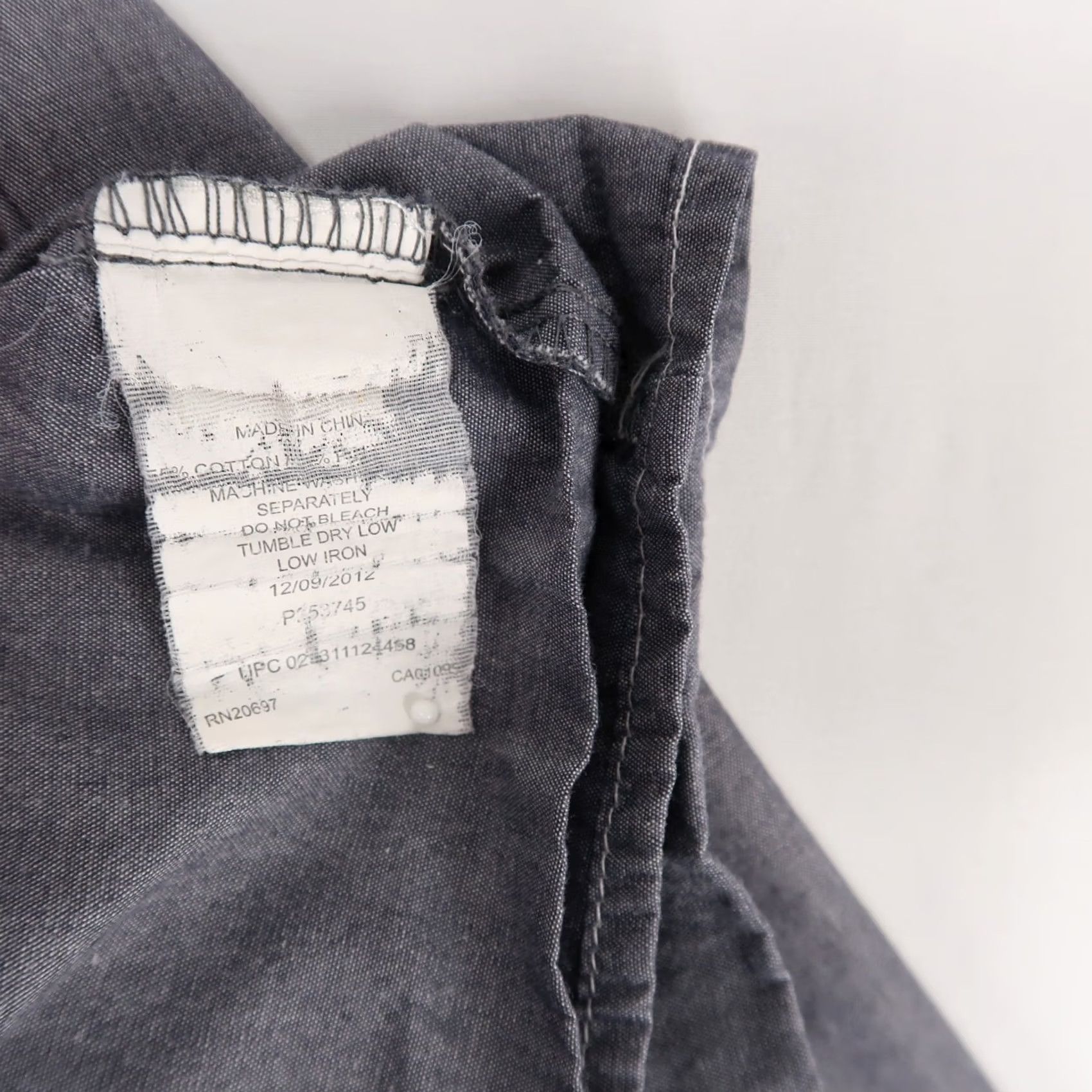 Dickies Dickies Shirt Mens LT Gray Button Up Workwear Long Sleeve Pocket Size US L / EU 52-54 / 3 - 8 Thumbnail