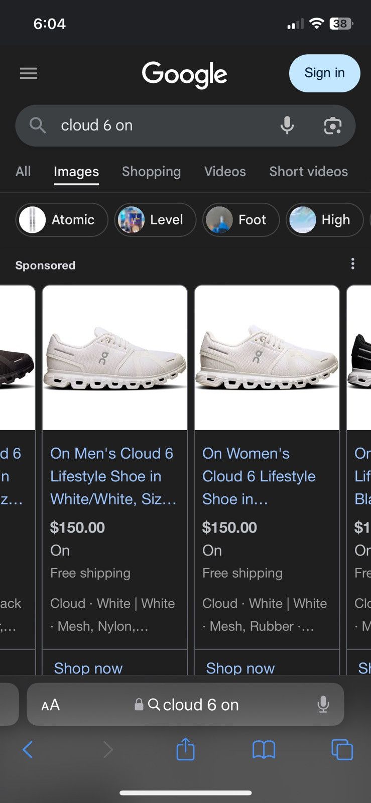On On Cloud 6 running shoe Size US 10.5 / EU 43-44 - 5 Thumbnail