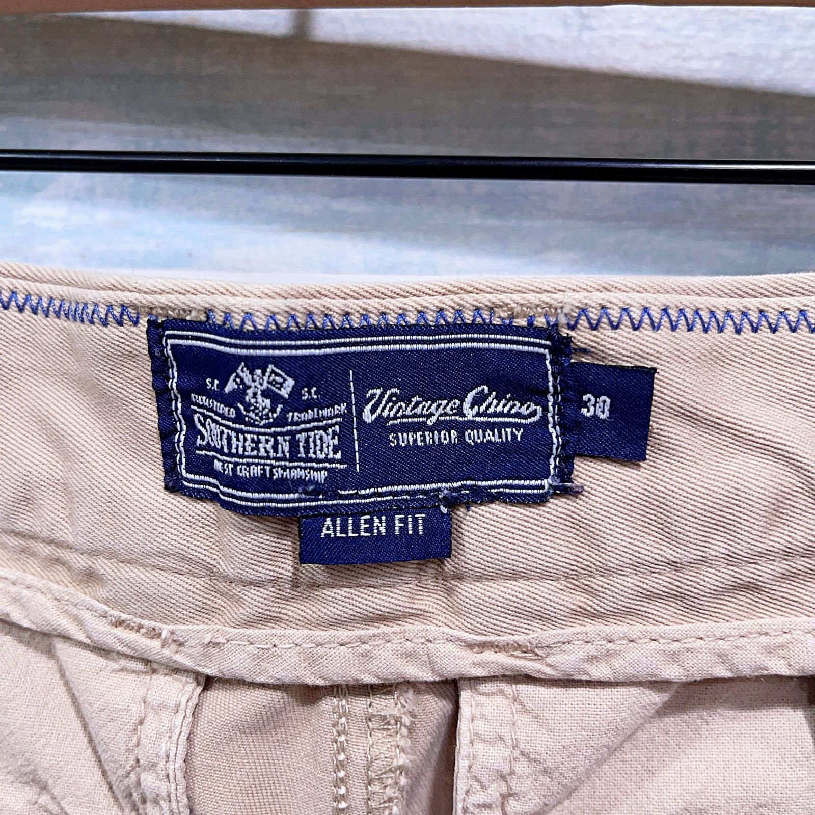 Southern Tide Southern Tide 7.5 Allen Flat Front Chino Shorts Khaki Men 30 Size US 30 / EU 46 - 6 Thumbnail