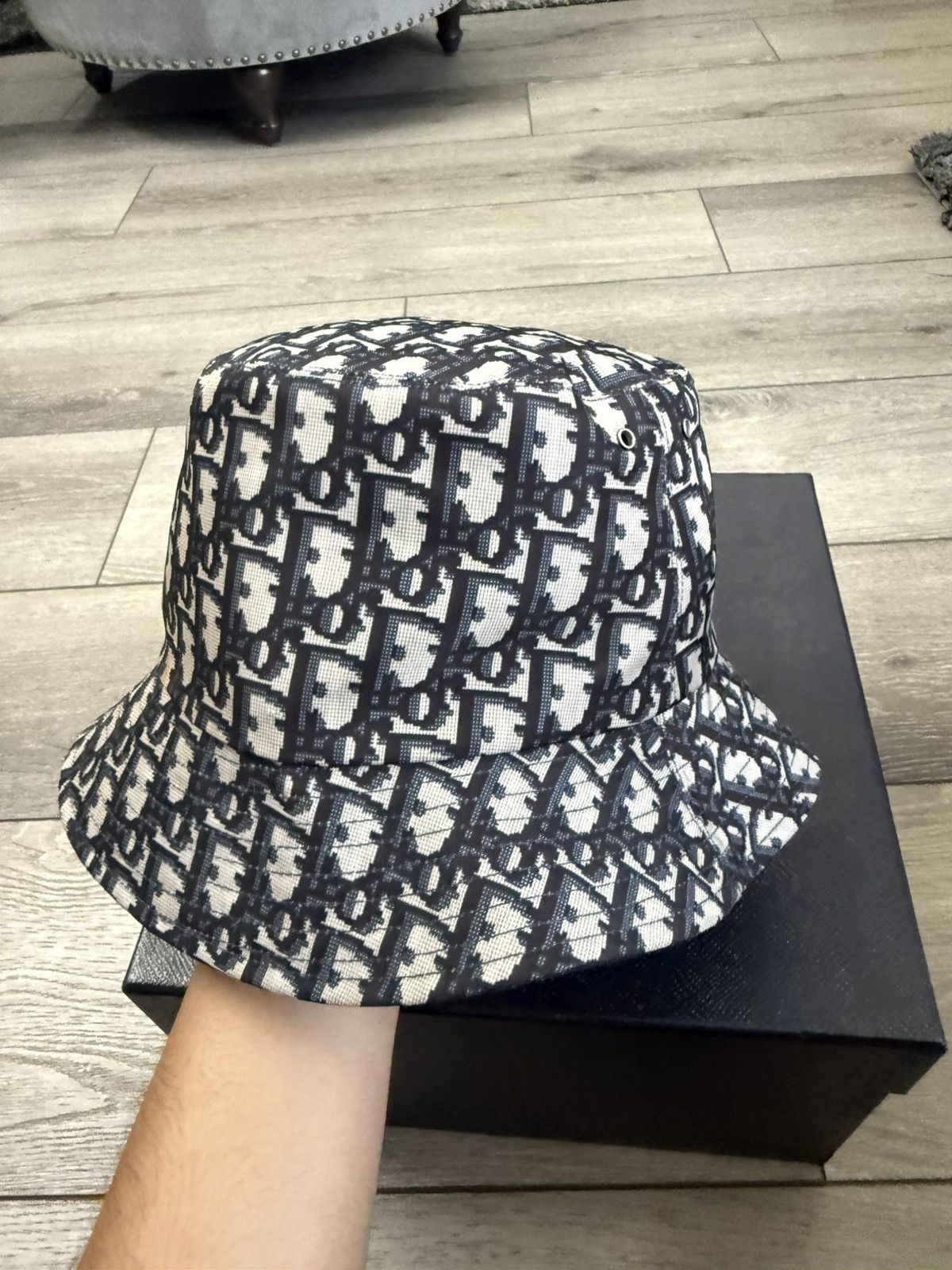 Christian Dior Monsieur Christian Dior Monsieur Diorissimo Reversible Bucket Hat Size ONE SIZE - 13 Thumbnail