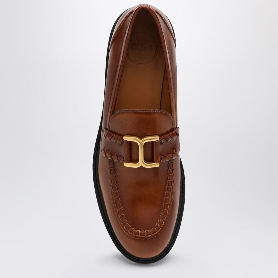 Chloe o1d2blof0824 Leather Loafers in Tan Size US 10 / IT 40 - 3 Thumbnail