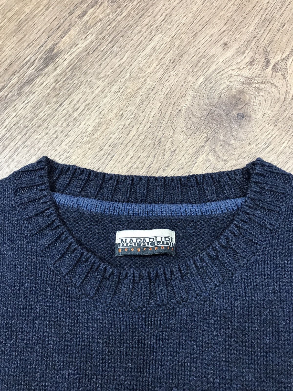 Napapijri Vintage Napapijri Knit Sweater Flag Big Logo Size US L / EU 52-54 / 3 - 5 Thumbnail
