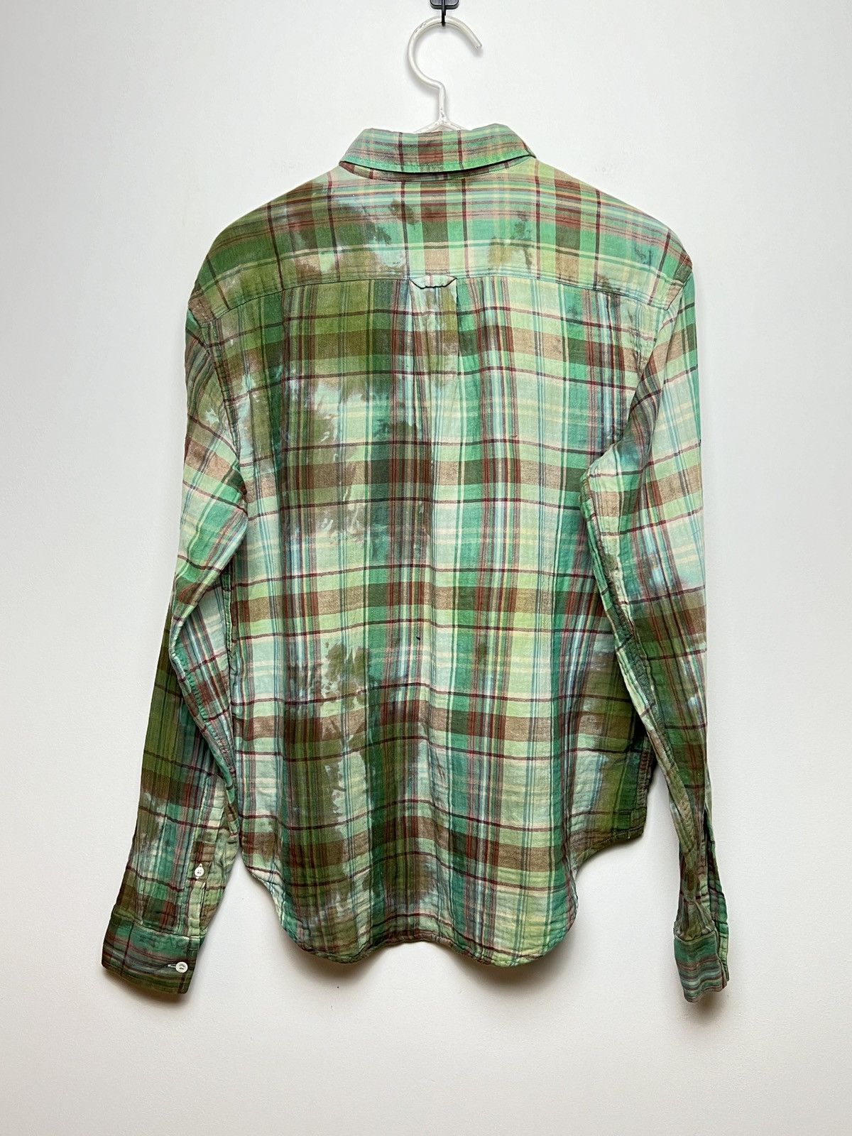 Acne Studios acne vintage travis plaid flannel shirt bleached tie dye y2k Size US M / EU 48-50 / 2 - 12 Thumbnail