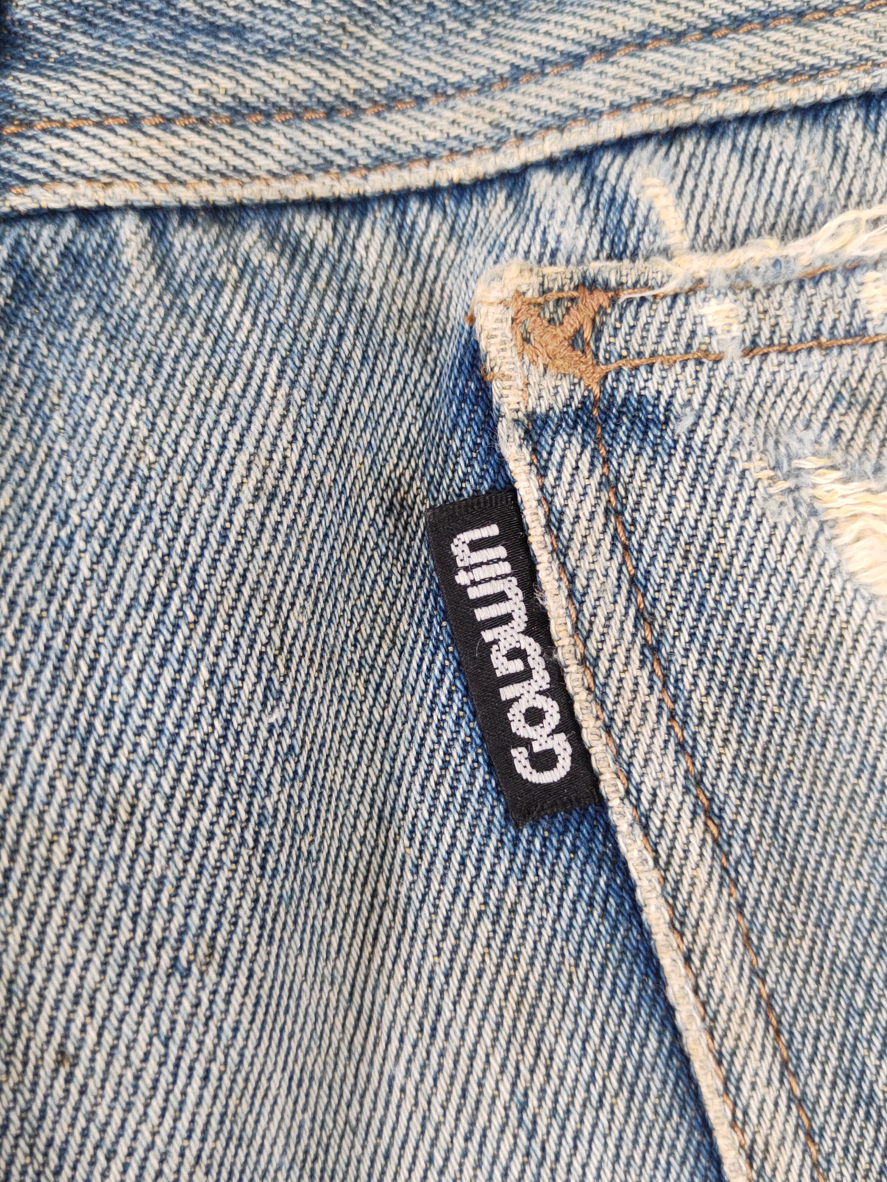 Goldwin Goldwin Blue Distressed Ripped Jeans #W1797 Size US 31 - 10 Thumbnail