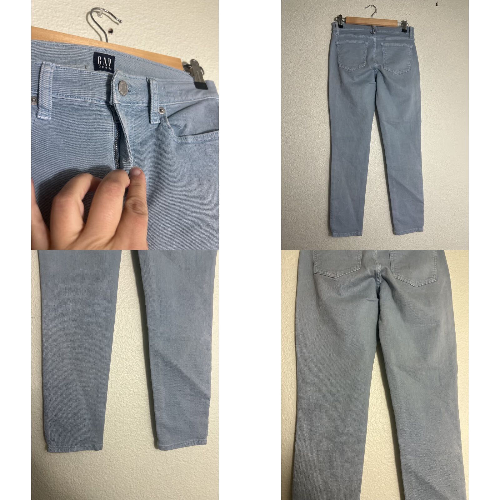 Gap VINTAGE Gap True Skinny Jeans Light Wash Womens 27 Regular 27x27 Blue Jeans Womens Skinny 27 Mens? Size 27" / US 4 / IT 40 - 8 Thumbnail