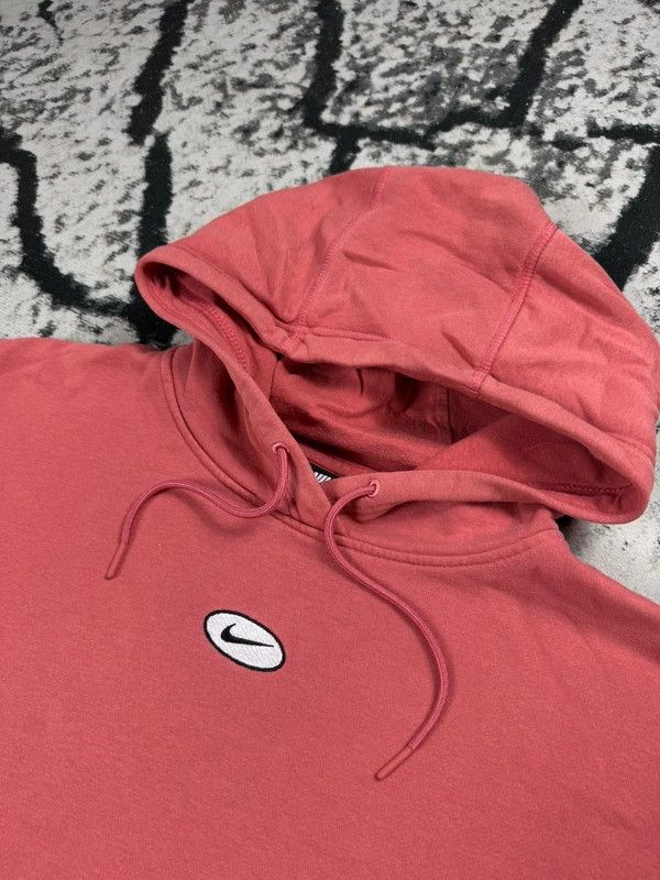 Nike Nike center logo hoodie coral pink white M Size US M / EU 48-50 / 2 - 5 Thumbnail