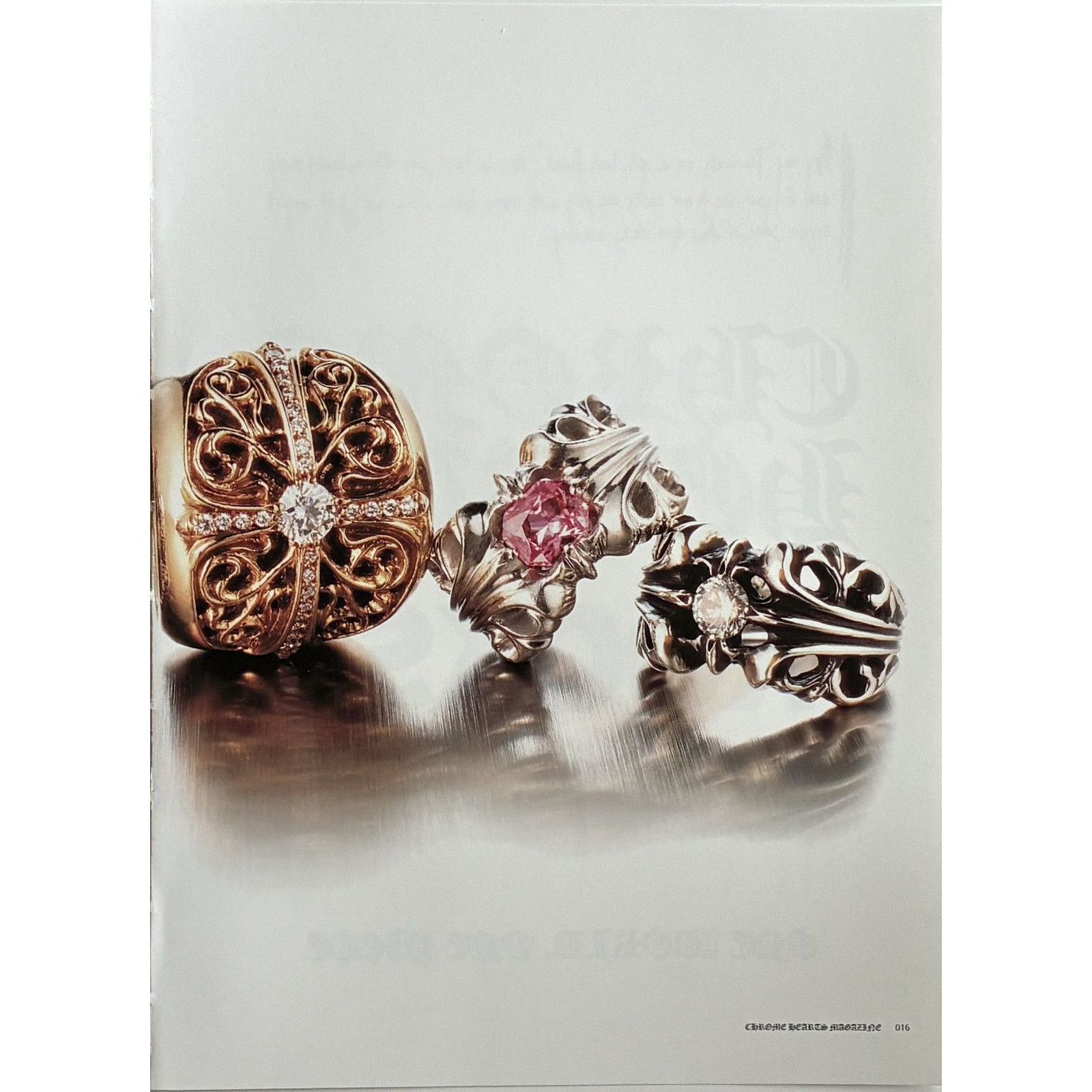 Chrome Hearts × Japanese Brand × Vintage Chrome Hearts rings photo Framed poster 9x11 Size ONE SIZE - 2 Thumbnail