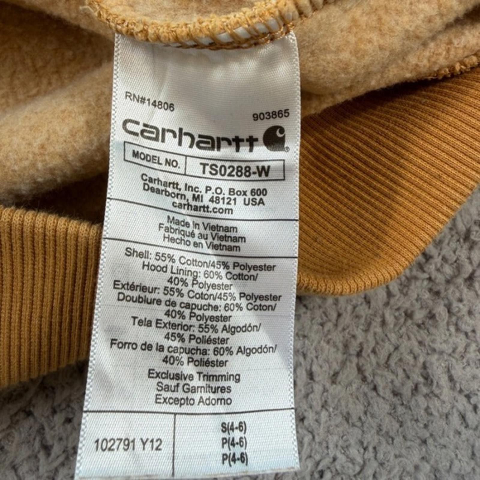 Carhartt Carhartt Youth S Brown Hoodie Relaxed Pullover Kids S (4–6) Size US S / EU 44-46 / 1 - 5 Thumbnail