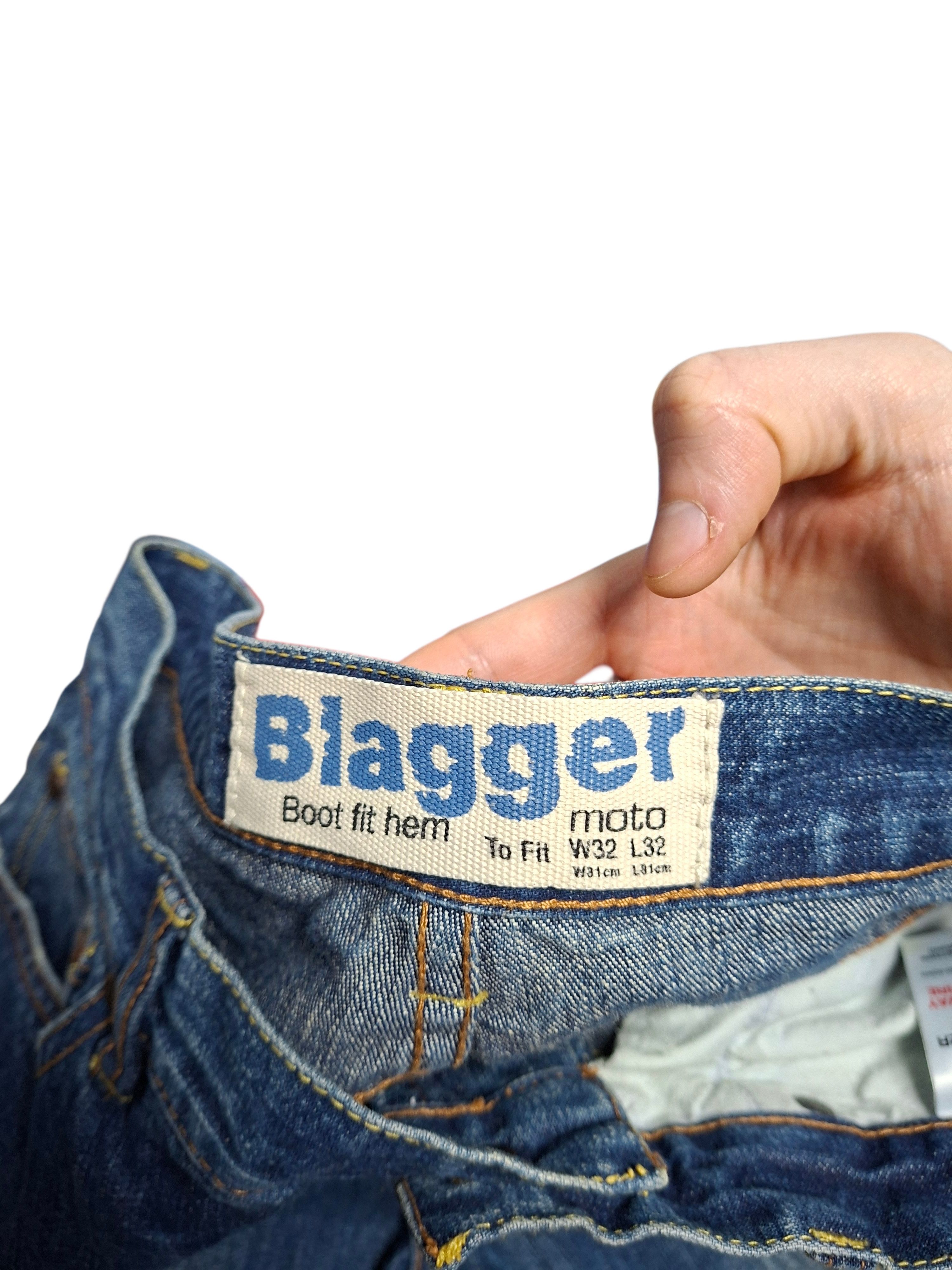 Japanese Brand BLAGGER DISTRESSED BOOT FIT AVANT GARDE VINTAGE JEANS DENIM Size US 32 / EU 48 - 6 Thumbnail