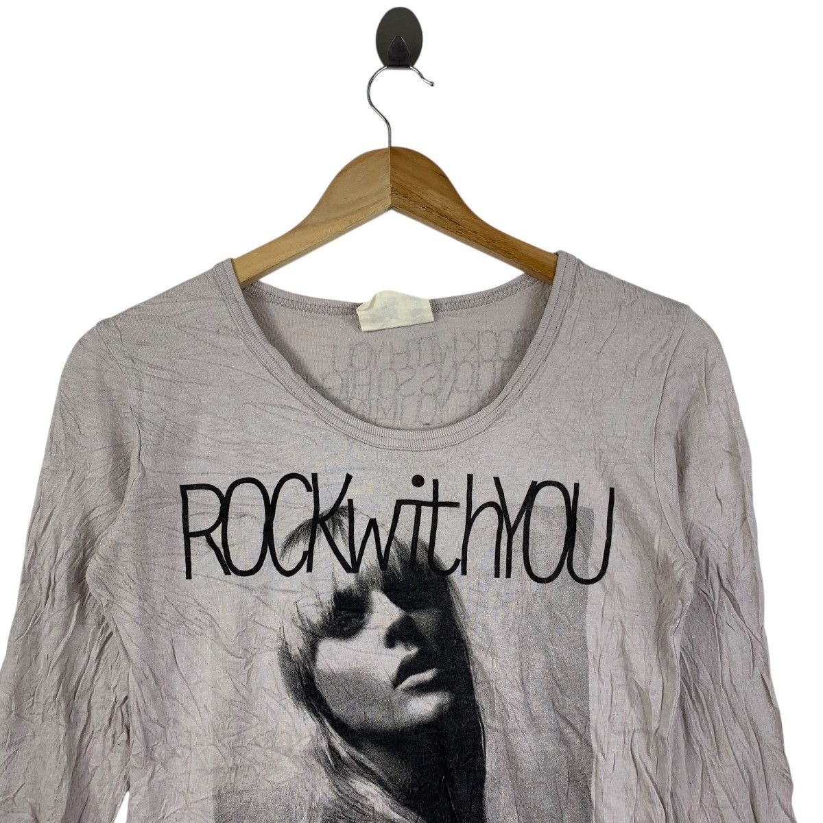 Vintage JAIL Platinum Wear Rock With You Graphic LS Tee Size S / US 4 / IT 40 - 2 Thumbnail