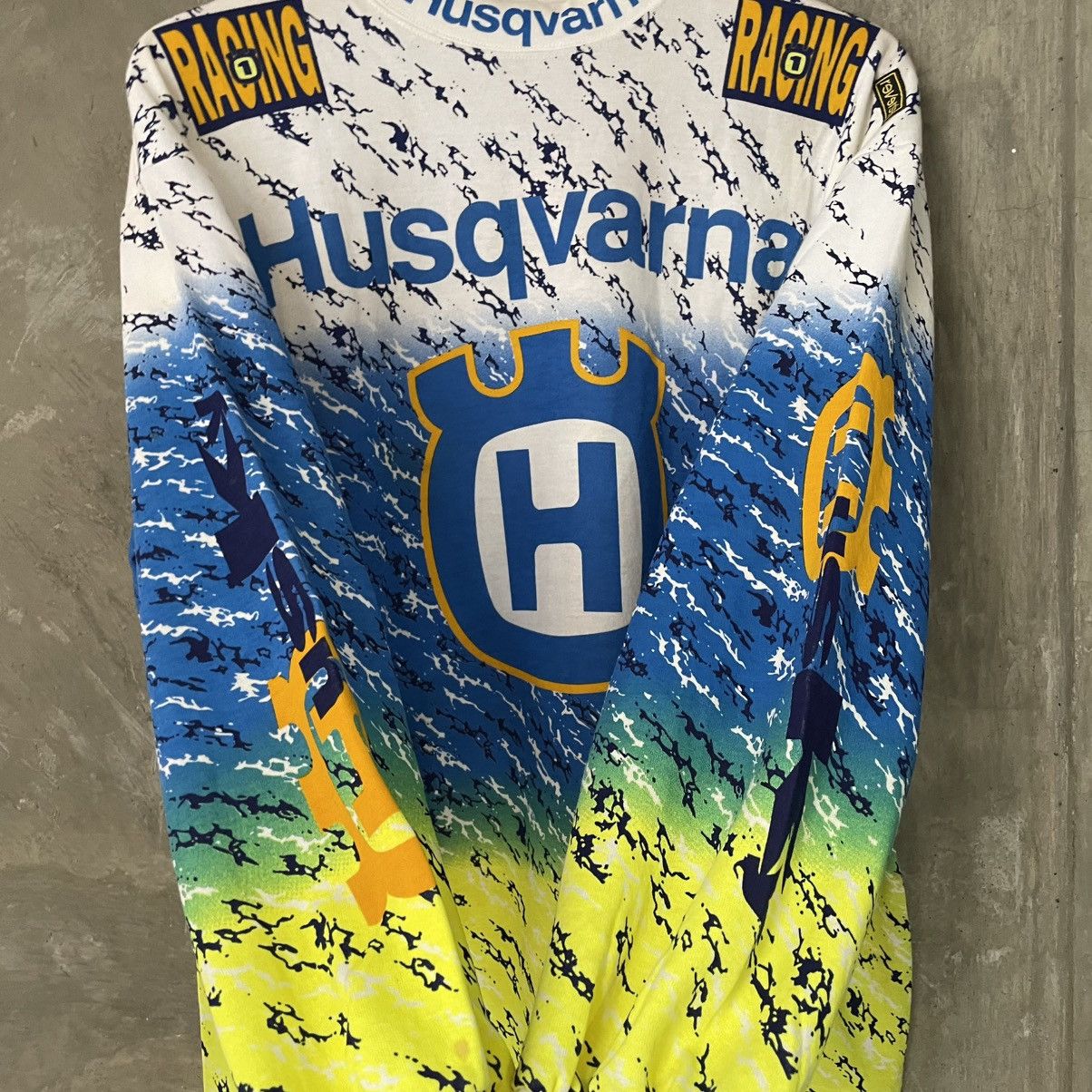 Gear for Sports × Vintage New Old Stock Vintage 90s Jersey Motocross Husqvarna Size US L / EU 52-54 / 3 - 8 Thumbnail