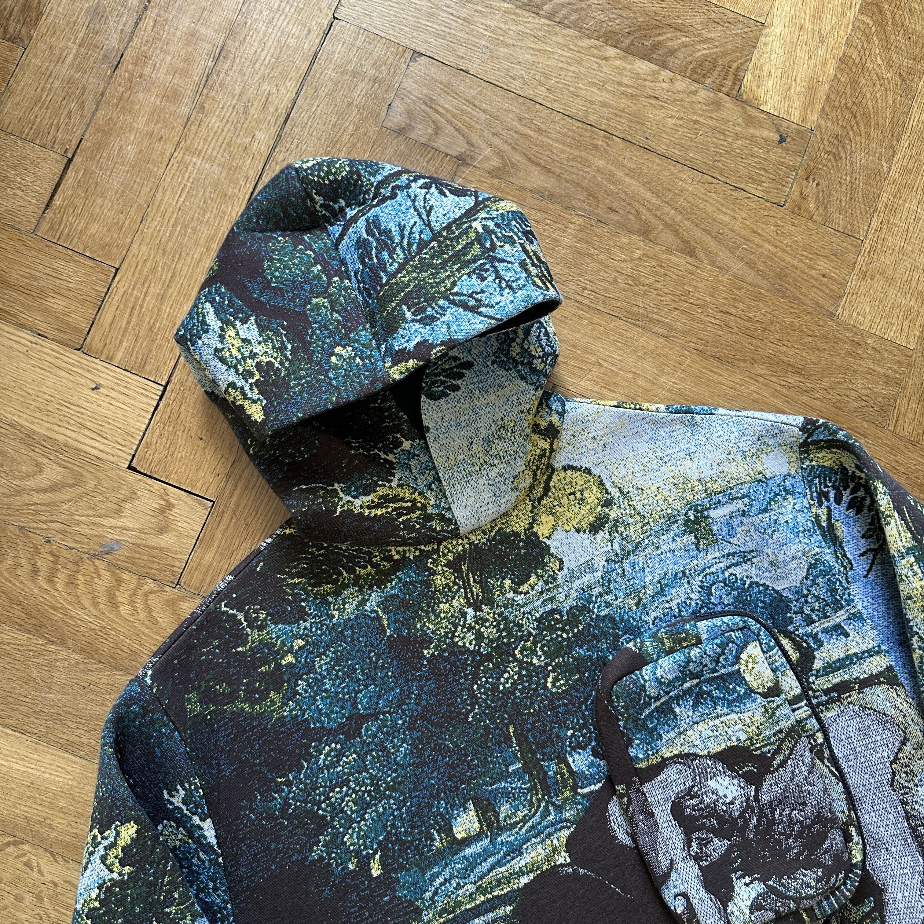 Louis Vuitton Pre SS20 Tapestry Cargo Hoodie Sample Size US M / EU 48-50 / 2 - 5 Thumbnail